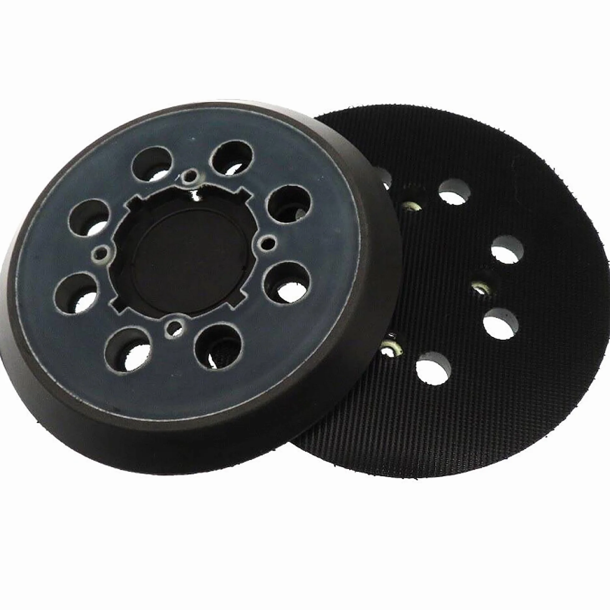 Talerz szlifierski 125 mm z rzepem talerz podporowy do DeWalt, płyta szlifierska 125 mm z rzepem do DeWalt DWE6423 6423K DWE6421 6421K DCW210B (8-otworowe 4-oczkowe, bieg)