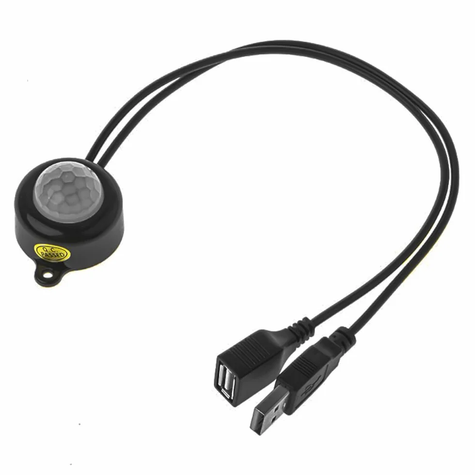 DollaTek DIY o?wietlenie LED USB czujnik ruchu prze??cznik ?wiat?a prze??cznik czujnika ?wiat?a regulowany czas opó?nienia 15-130S