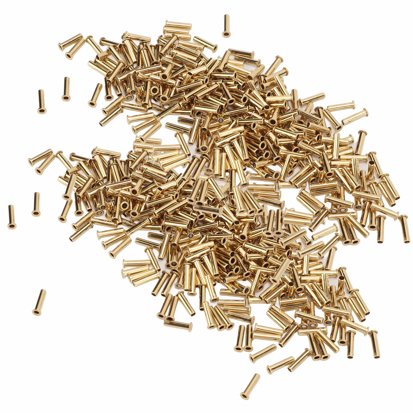 500 Szt. Nit Drążony w Otworze Miedziane Nity Drążone Przepusty Odporność na Miedziane Oczko Powietrzne(2.5x11x3.8mm)