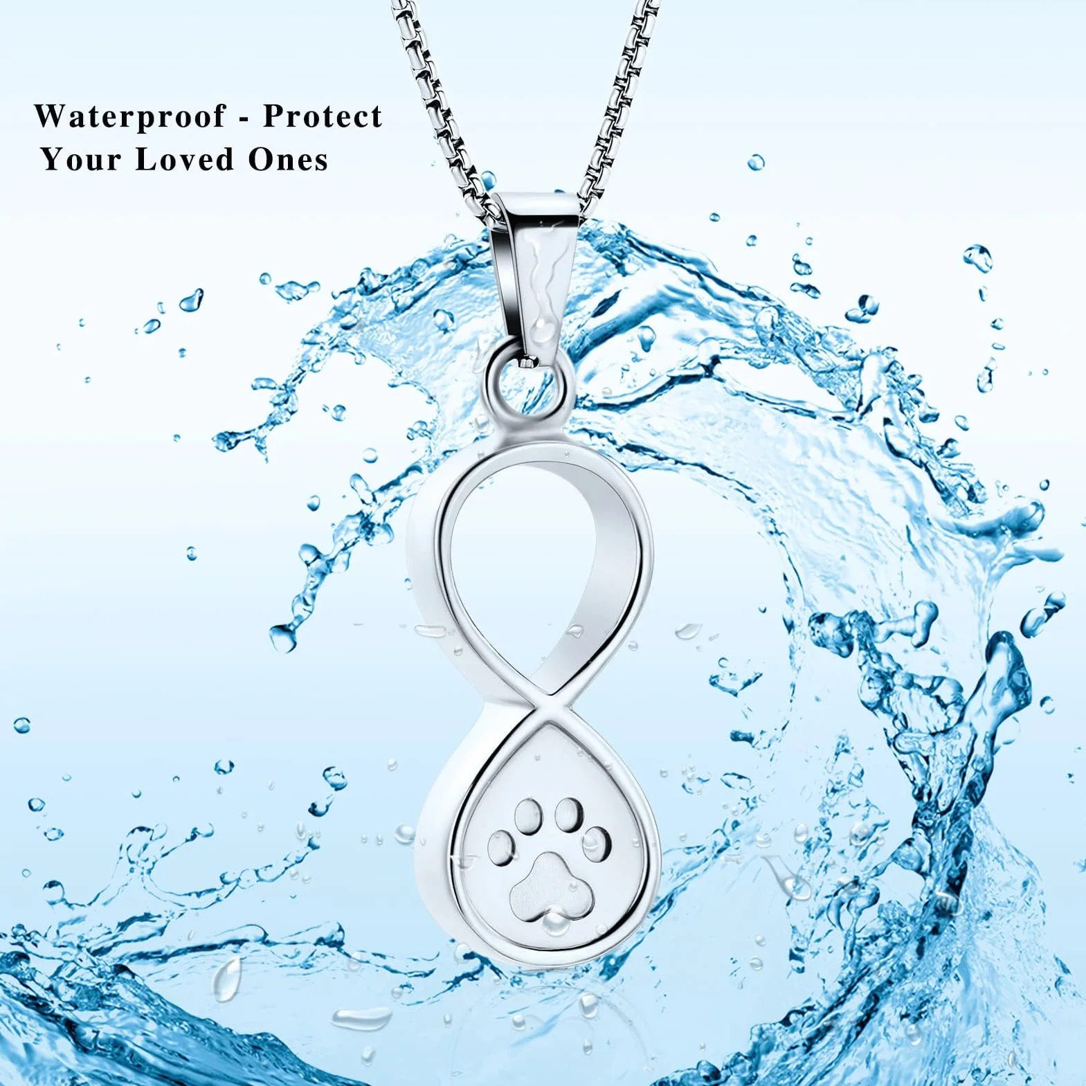 memorial jewelry Infinity Love Pet biżuteria do kremacji na prochy psa / kota, na pogrzeb Keepsake, urna, naszyjnik, wisiorek, biżuteria pamiątkowa