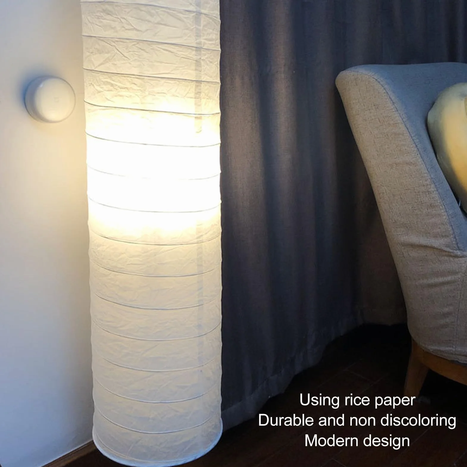 Klosz do Lampy Podłogowej z Papieru Ryżowego, 94 Cm 37-calowy Papierowy Abażur Podłogowy Akcesoria Oświetleniowe Lampy Papierowe Klasyczna Nowoczesna Papierowa Podłogowa