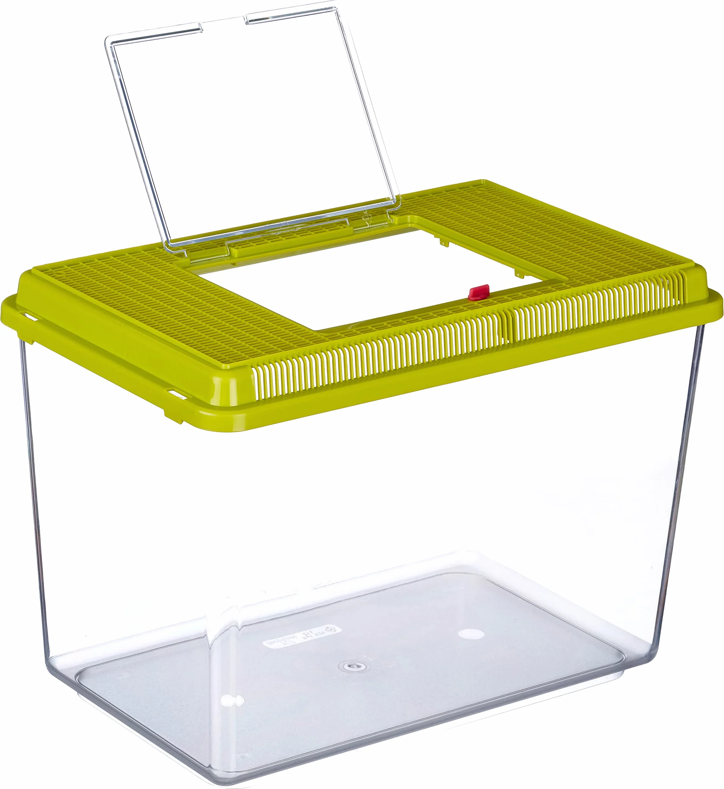 Ferplast GEO Maxi Tank akwarium z tworzywa sztucznego, 21 l, pojemnik na małe zwierzęta, akwarium, terrarium, owady, żółwie, wytrzymałe tworzywo sztuczne, kratka wentylacyjna, 41,3 x 26 x 29,8 cm,