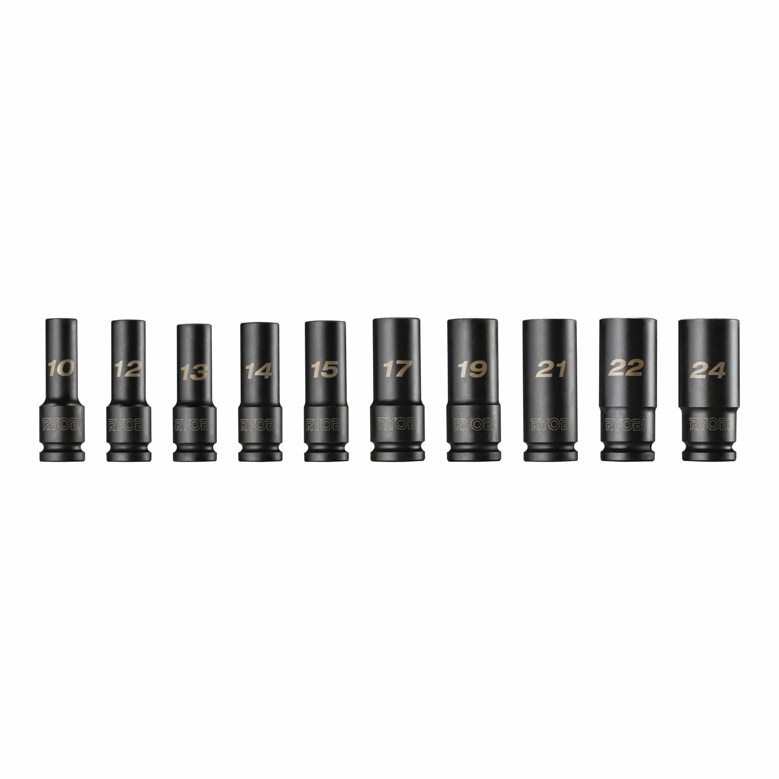 RYOBI Nasadki sześciokątne 1/2" (17, 19, 21 mm) - RHDIS10PC