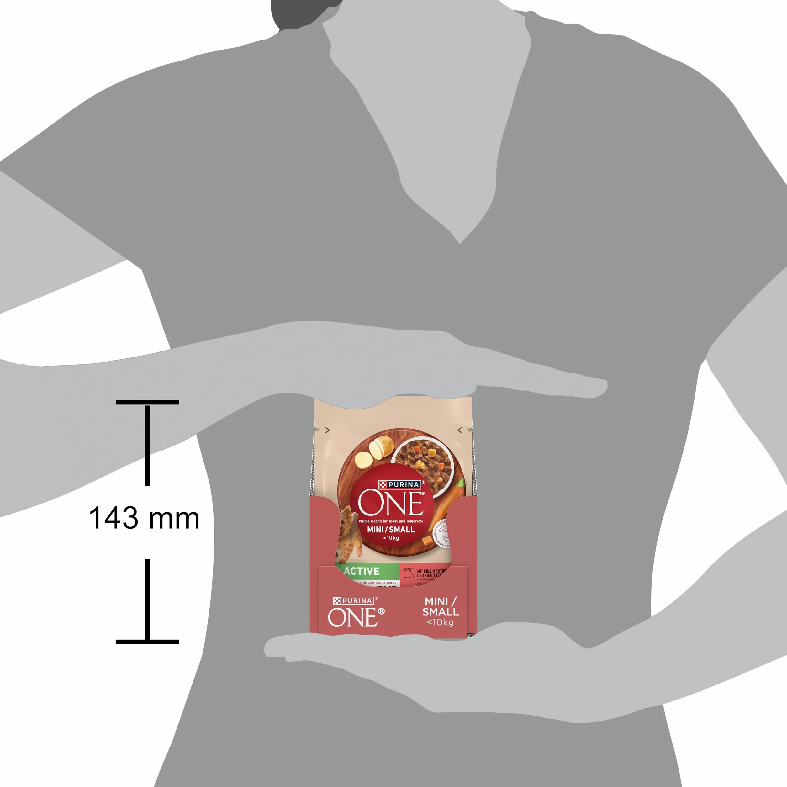 PURINA ONE Mini/Small Active mokra karma dla małych psów, bogata w wołowinę i warzywa, 26 sztuk (26 x 85 g)