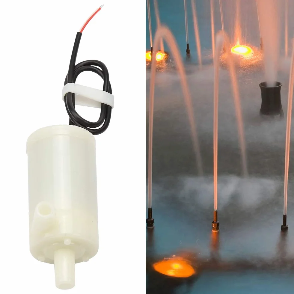 Pompa Akwariowa DC, 3V/5V/6V Amfibia Pozioma Pompa Fontannowa o Niskim Poziomie Hałasu, 3V 5V 6V Woda Płazów Mały Zatapialny System Krążenia Fontanna Staw do Akwarium Basen Ogród