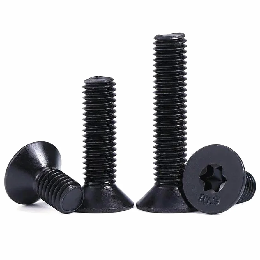 Śruba z łbem Torx M3 M4 M5 M6 M8 M10 klasa 10.9 stal stopowa płaska śruba z łbem stożkowym 10 sztuk, 10 sztuk, M5x30mm