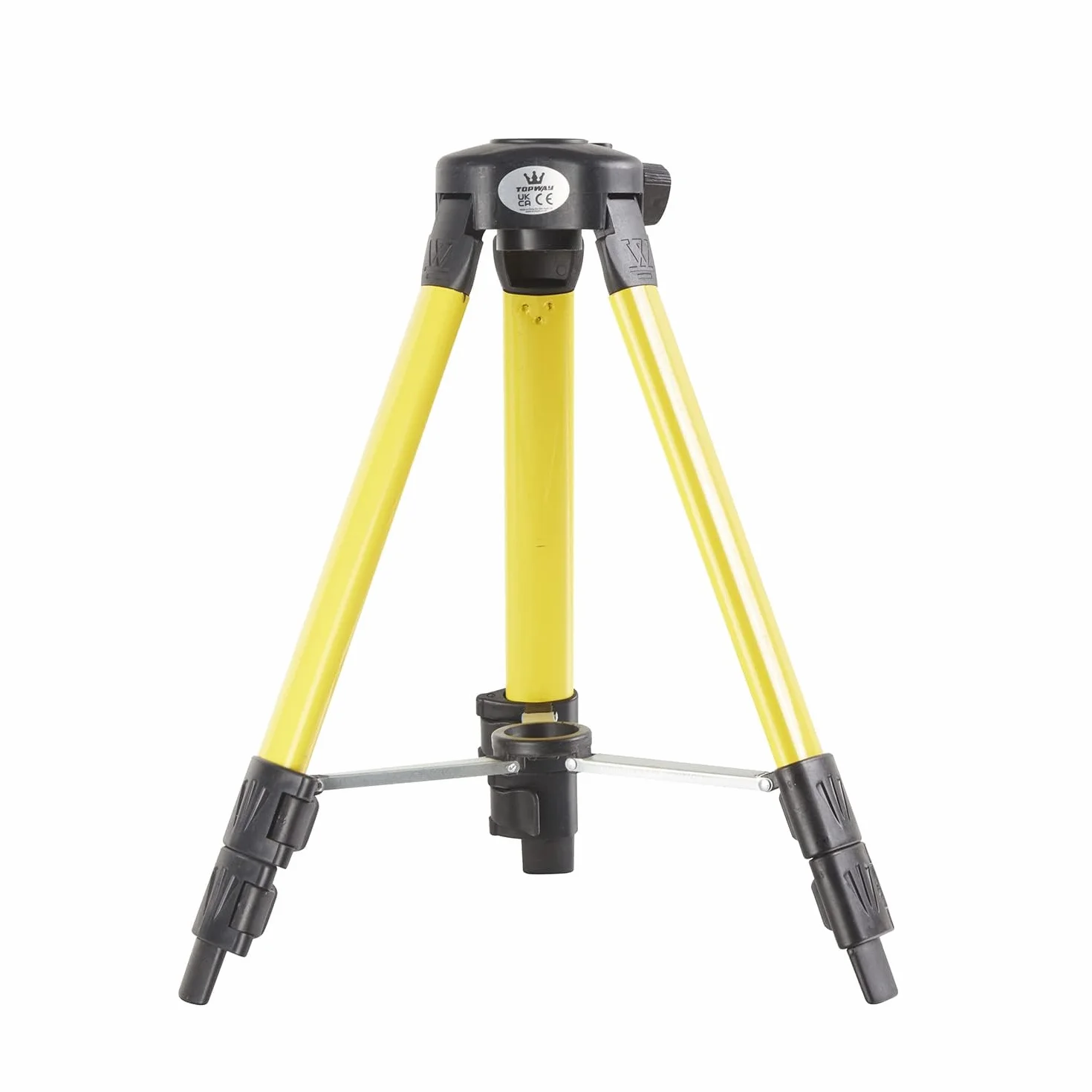 TOPWAY Laserowy statyw teleskopowy 37-74 cm, 3-częściowy, uchwyt statywu z regulacją wysokości do lasera obrotowego i lasera liniowego, drążek laserowy od podłogi do sufitu, model 311580