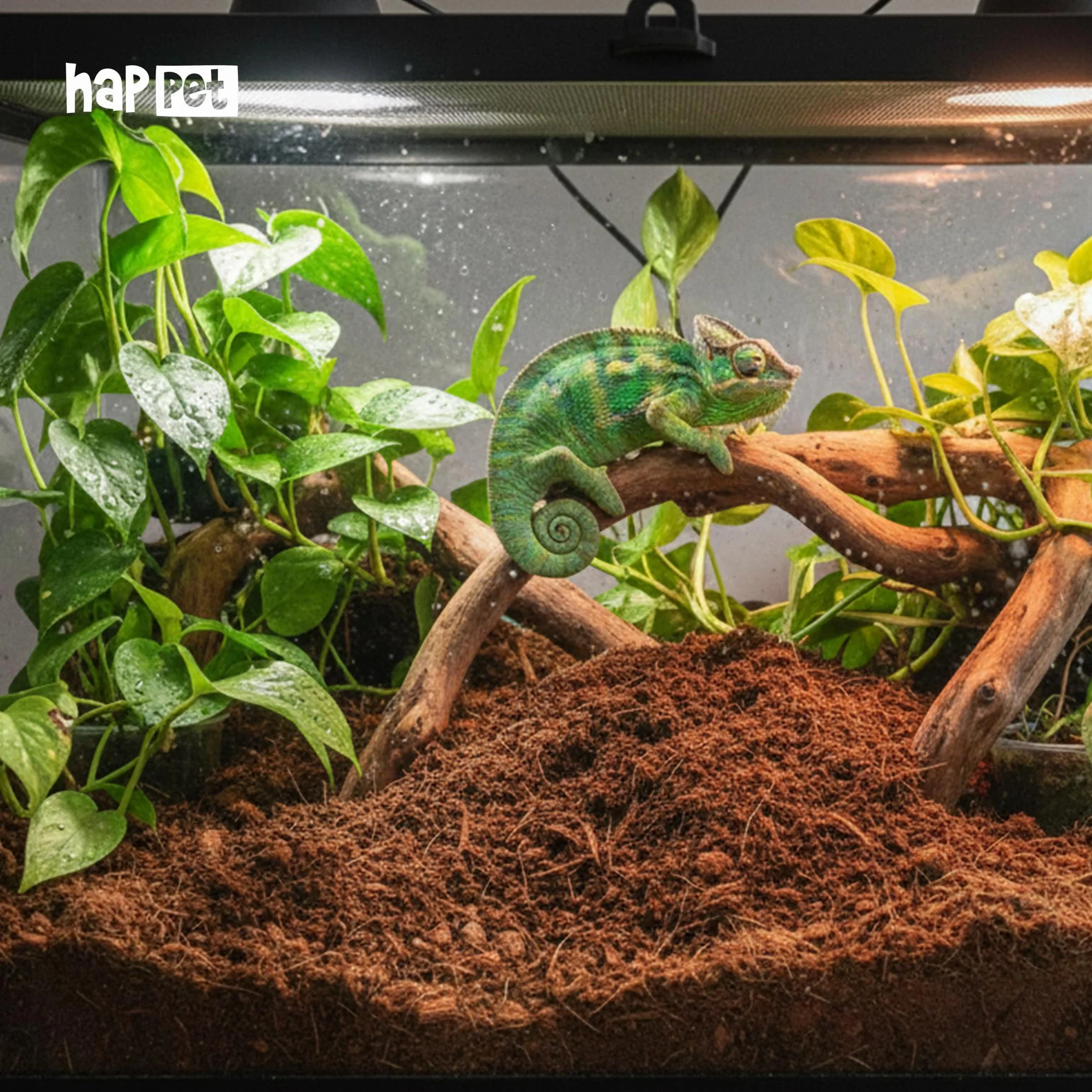 Happet Podłoże kokosowe luźne 3L – naturalny substrat dla terrariów i roślin tropikalnych, gotowe do użycia, utrzymuje wilgotność i poprawia strukturę gleby