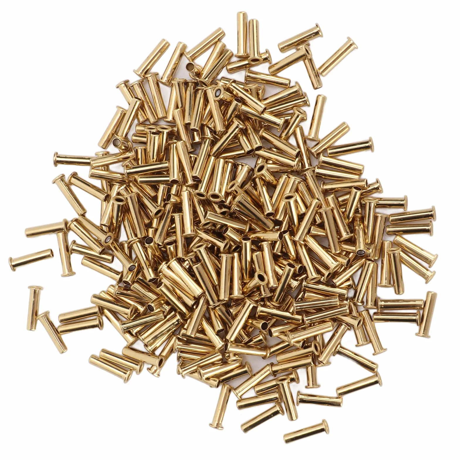 500 Szt. Nit Drążony w Otworze Miedziane Nity Drążone Przepusty Odporność na Miedziane Oczko Powietrzne(2.5x11x3.8mm)
