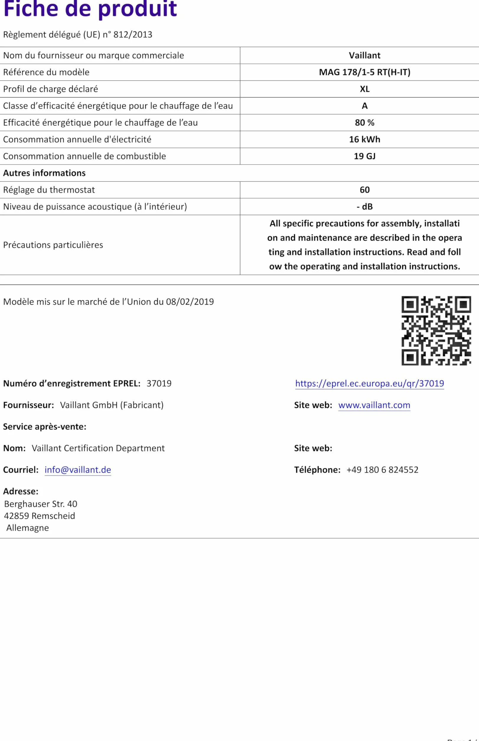 Vaillant zewnętrzny podgrzewacz wody gazowy 17 l outsideMAG 178/1-5 ErP