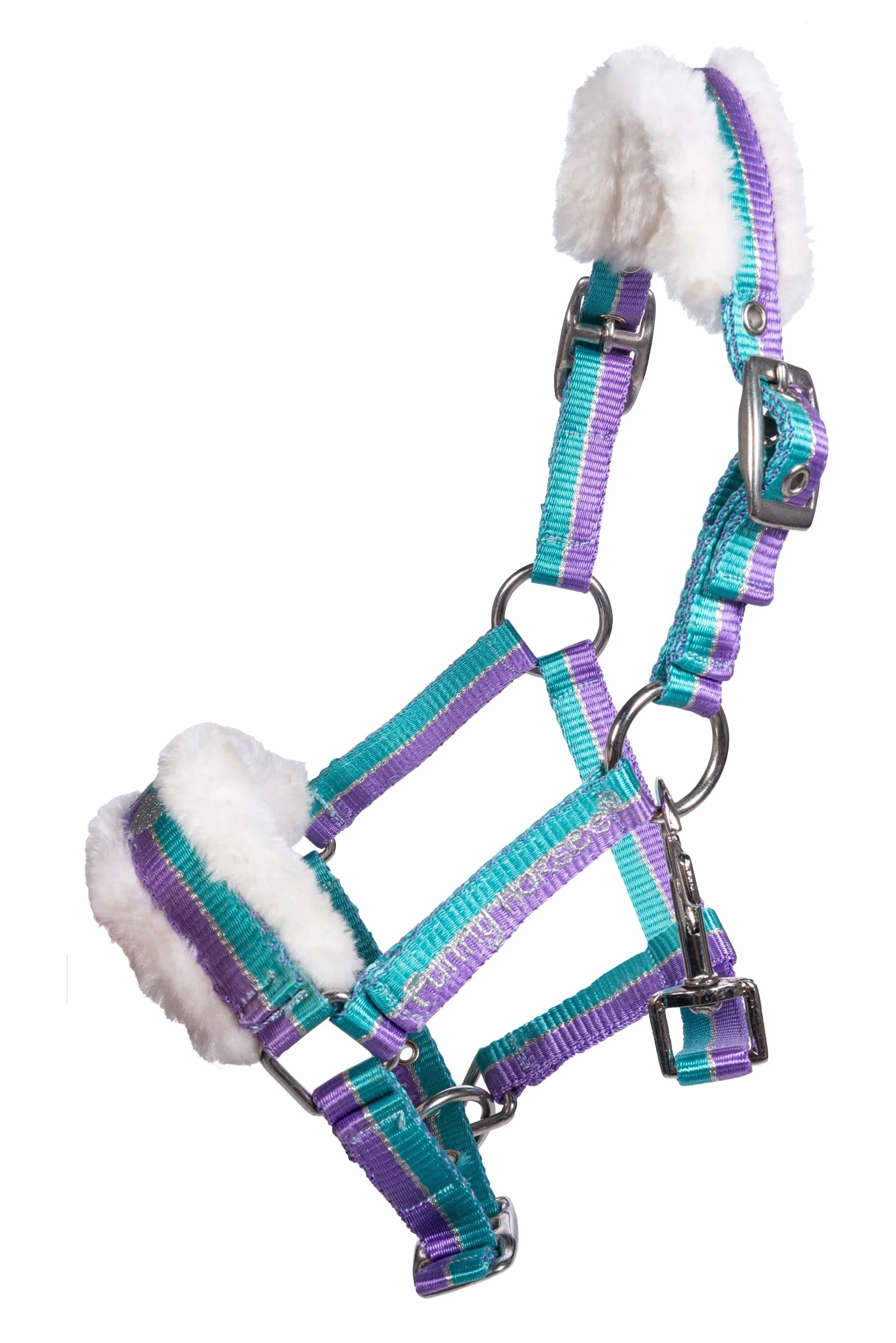 HKM Funny Horses Kantar Turkusowy Liliowy Mini Shetty