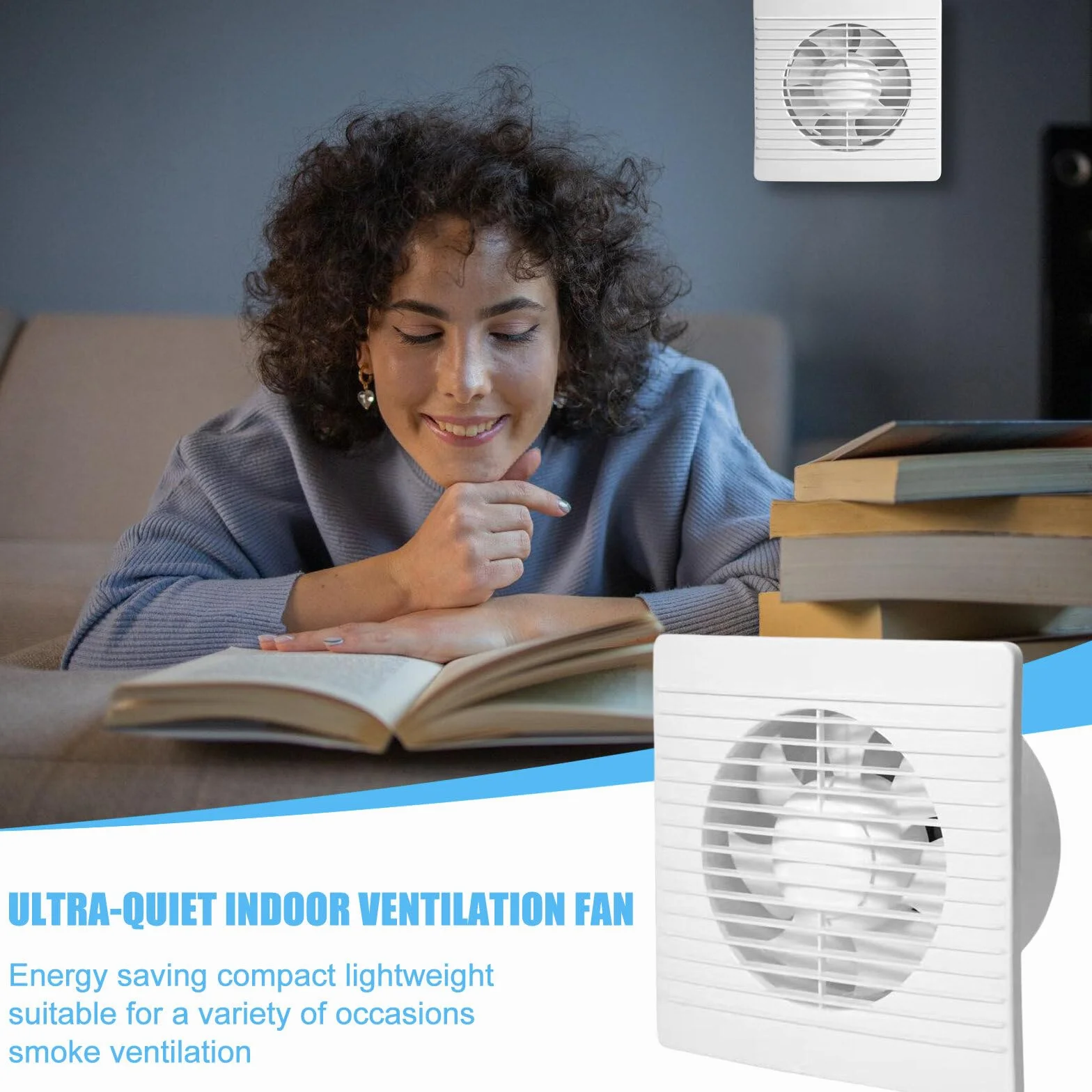 Wentylator łazienkowy 100 mm sufitowy toaletowy z włącznikiem