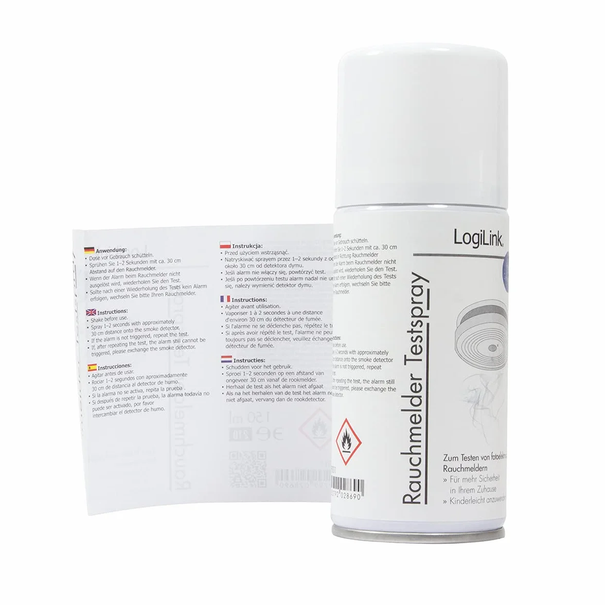 LogiLink Detektor dymu, spray testowy, 150 ml, RP0011