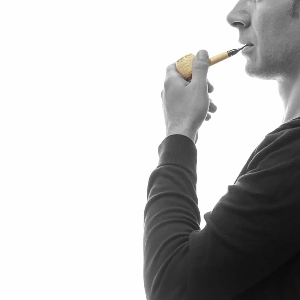 Missouri Meerschaum Pipe Corn Polished wąż czarny