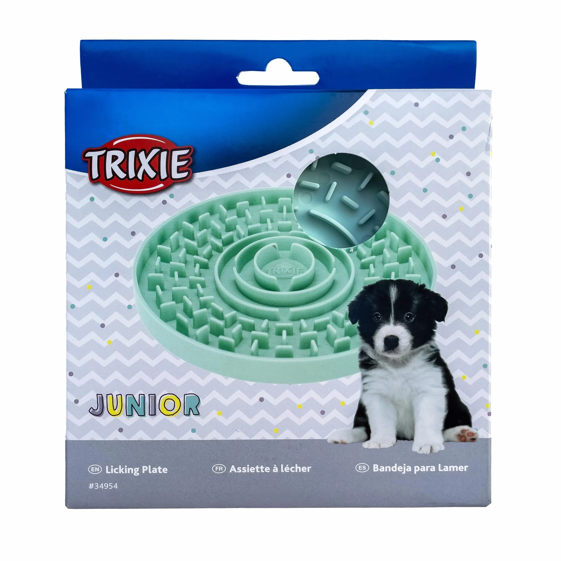 TRIXIE Mata do lizania dla dzieci 15 cm, powolny karmnik dla zwierząt domowych, dla psów i kotów
