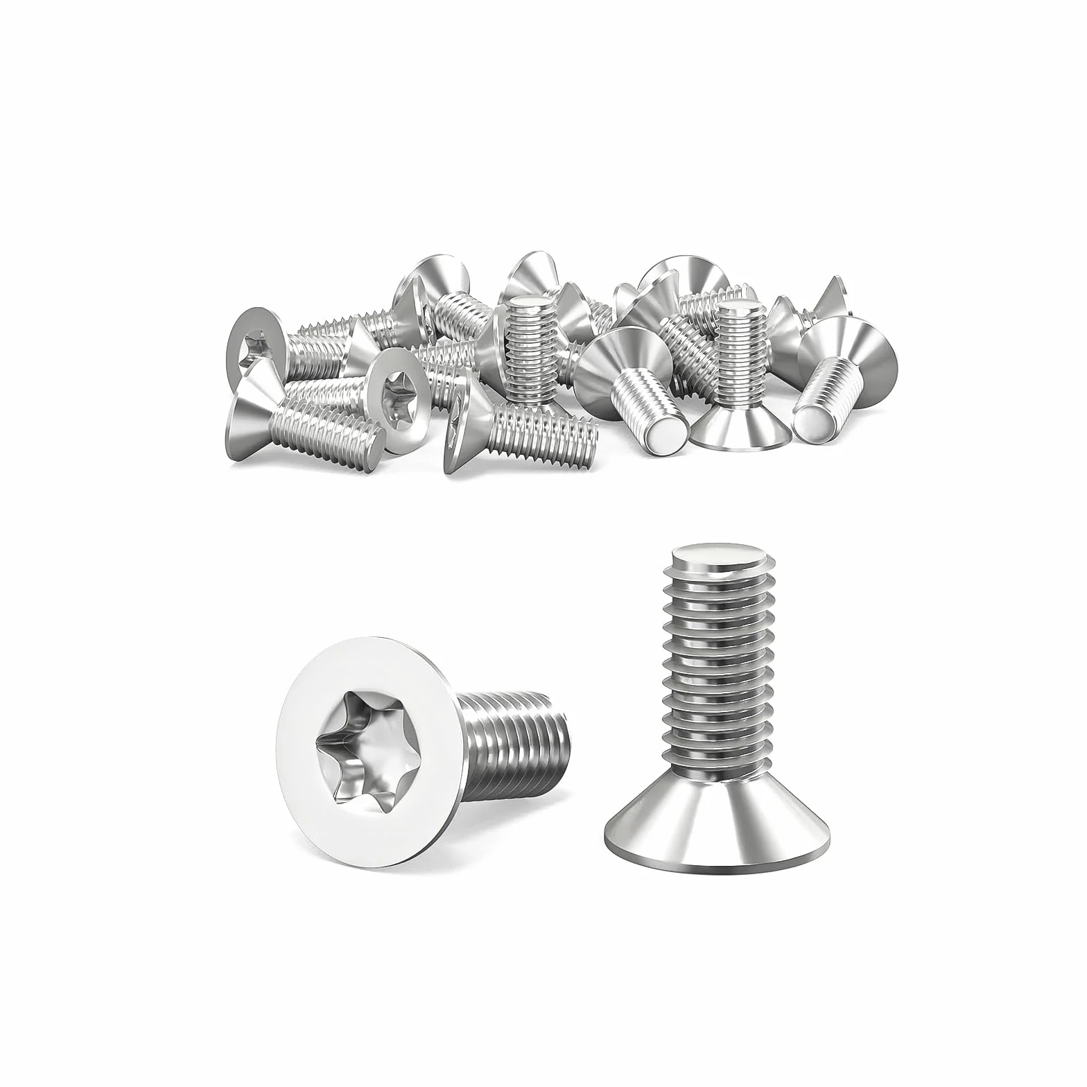 ORTAVA 20 śrub M4 x 10 mm, M4 śruby łbem Torx z stali nierdzewnej 304, śruba z łbem wpuszczanym / Torx (ISR/TX) zgodnie z normą ISO 14581
