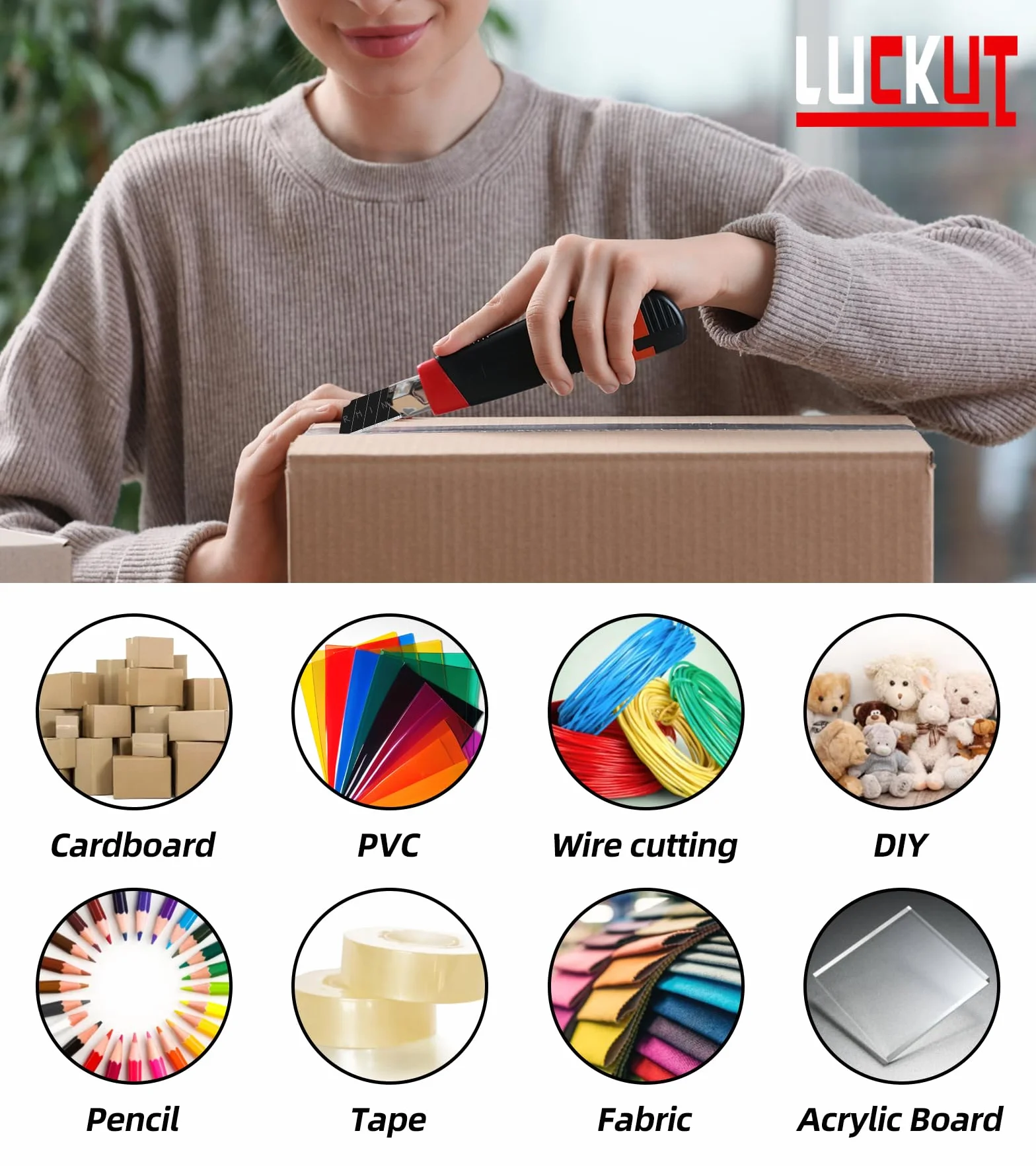 Nóż narzędziowy z wysuwanymi ostrzami SK5 18 mm 30 sztuk