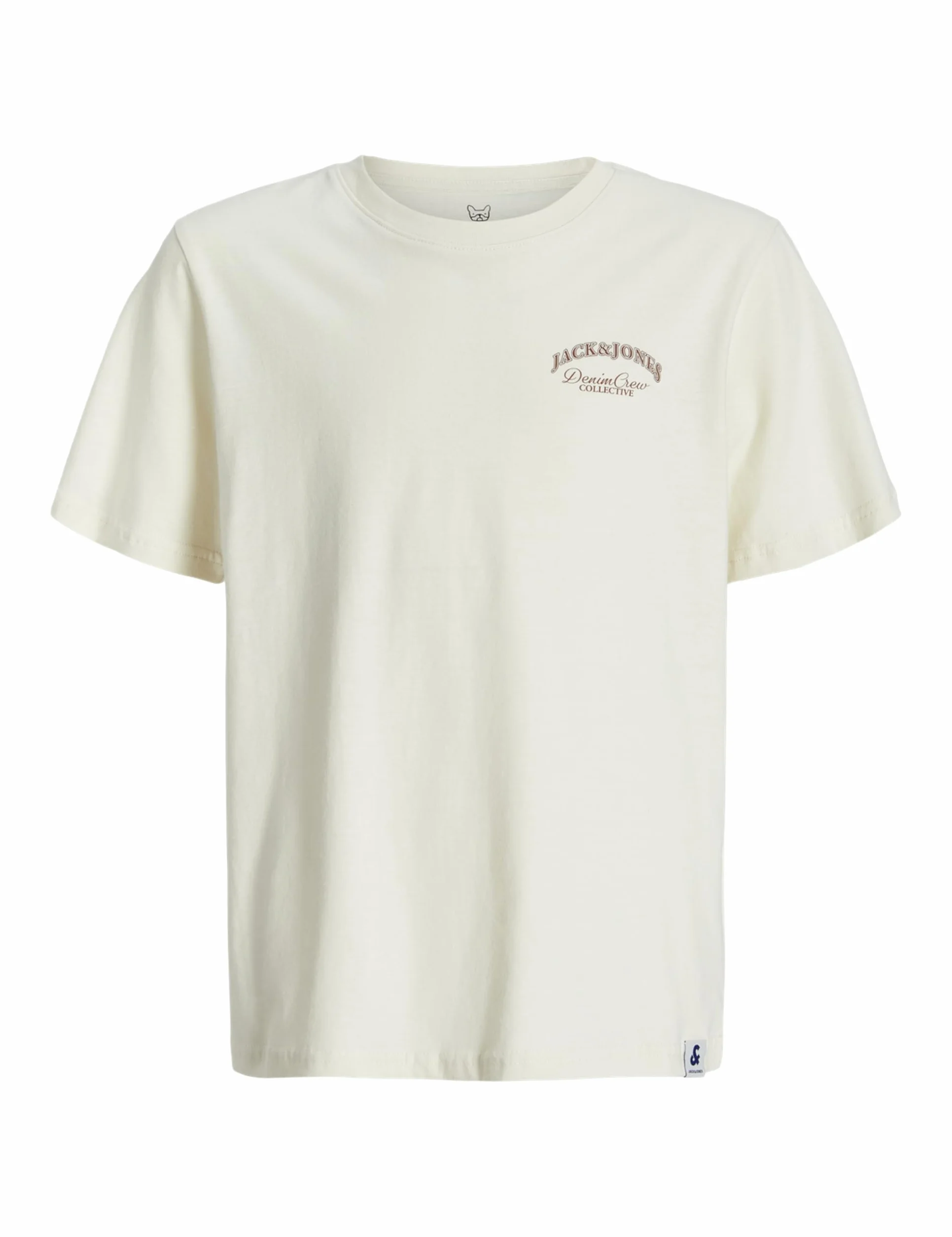 JACK & JONES Chłopięcy Jjebrandes Backp Relaxed Tee Ss Sn Mni, Antique White, 128