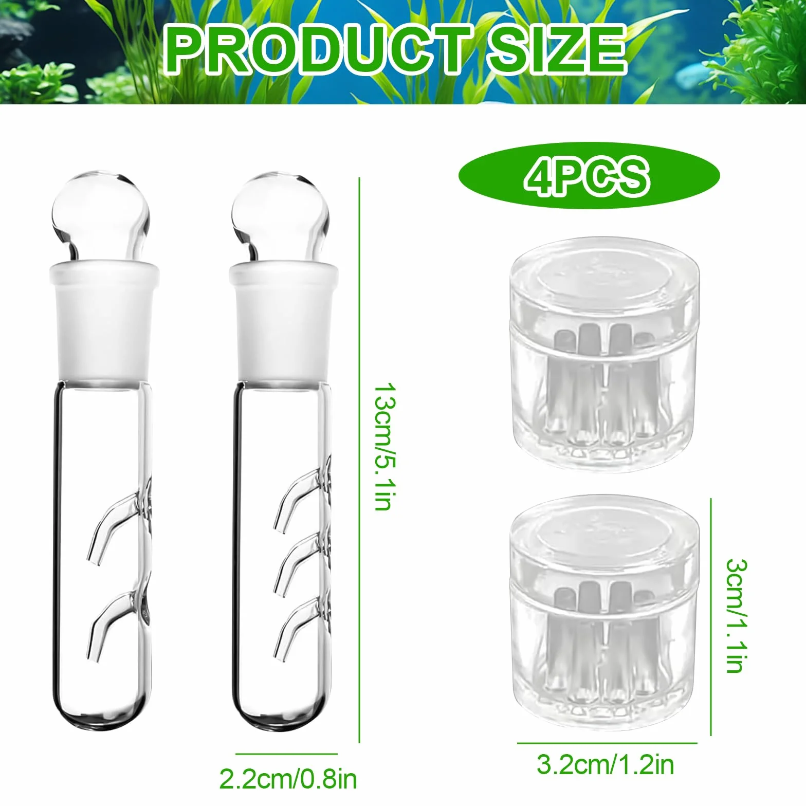 Planaria pułapka na ślimaki, 4 sztuki, 2 otwory, 3 otwory, przezroczyste szkło, pułapka Planaria Trap