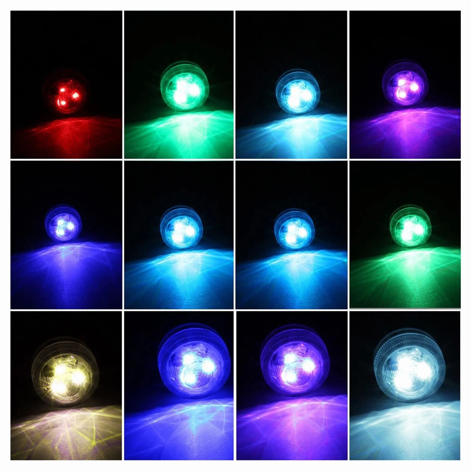 Pływające światło basenowe LED, światło zanurzeniowe Rgb, IP68 Wodoodporna zdalnie sterowana lampa podwodna, akcesoria basenowe (kolor: 8 lampa 1 kontroler)