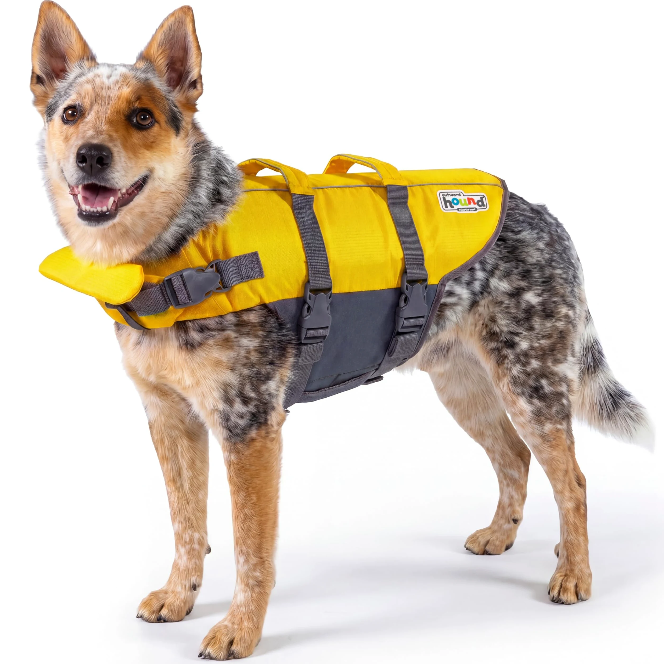 Outward Hound Granby Splash kamizelka ratunkowa dla psa średnia żółta