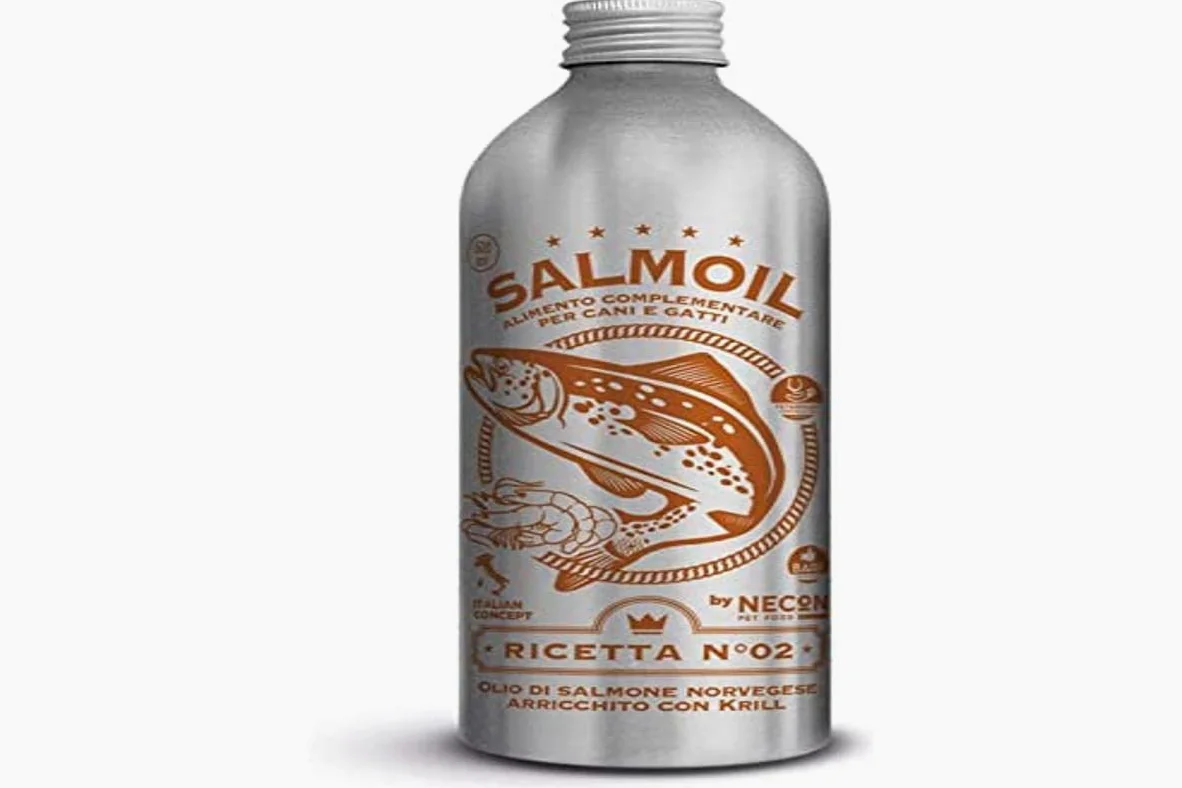 Necon Pet Food Salmon Oil Suplement Diety 500 ml