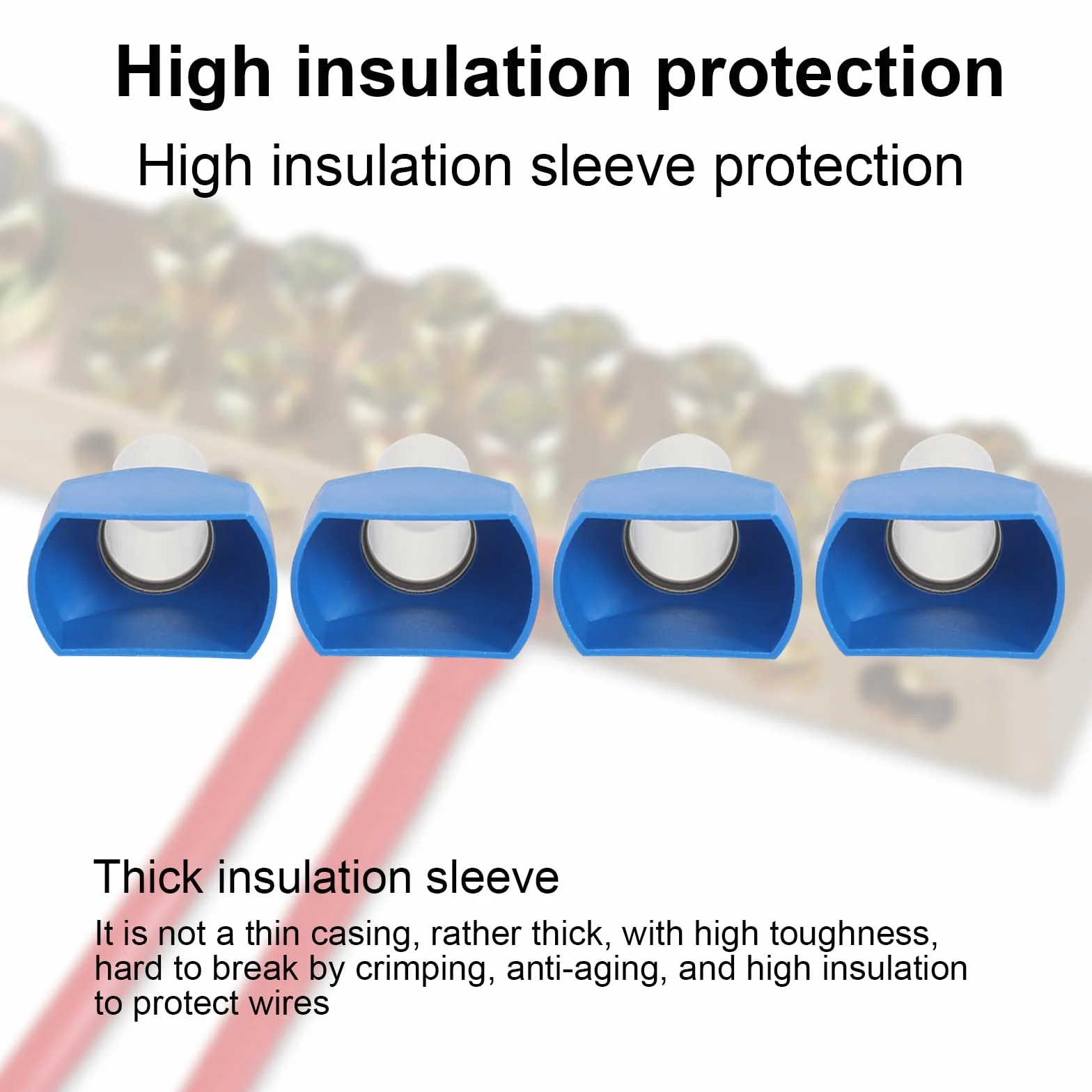 100 sztuk podwójnych tulejek kablowych 16 mm², podwójny zestaw tulejek do końcówek z podwójnymi żyłkami, 2 x 16,0 mm², długie, podwójne 16 mm2, podwójne