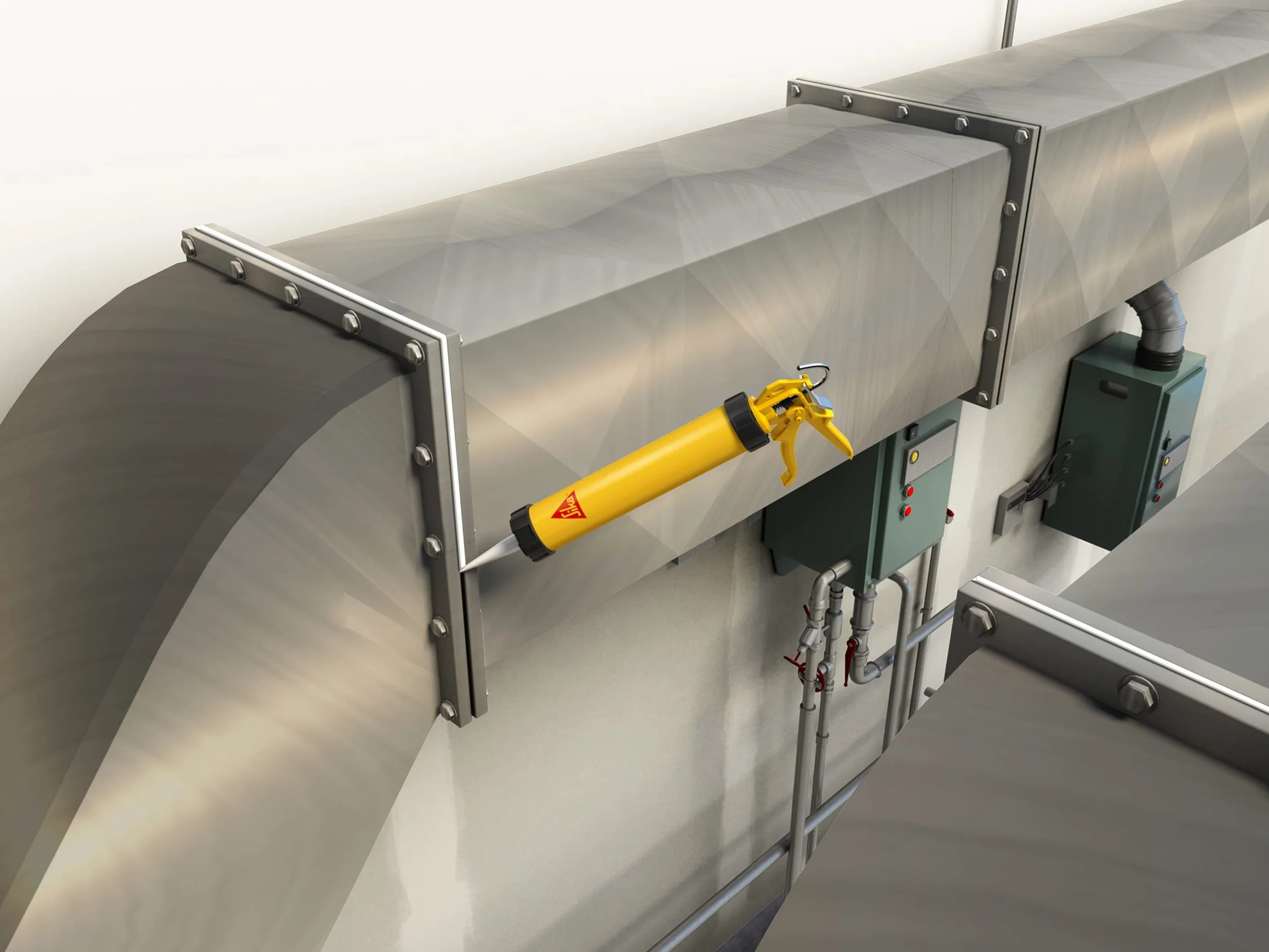 Sika Flex Klej Budowlany, Jasnoszary, 290 ml