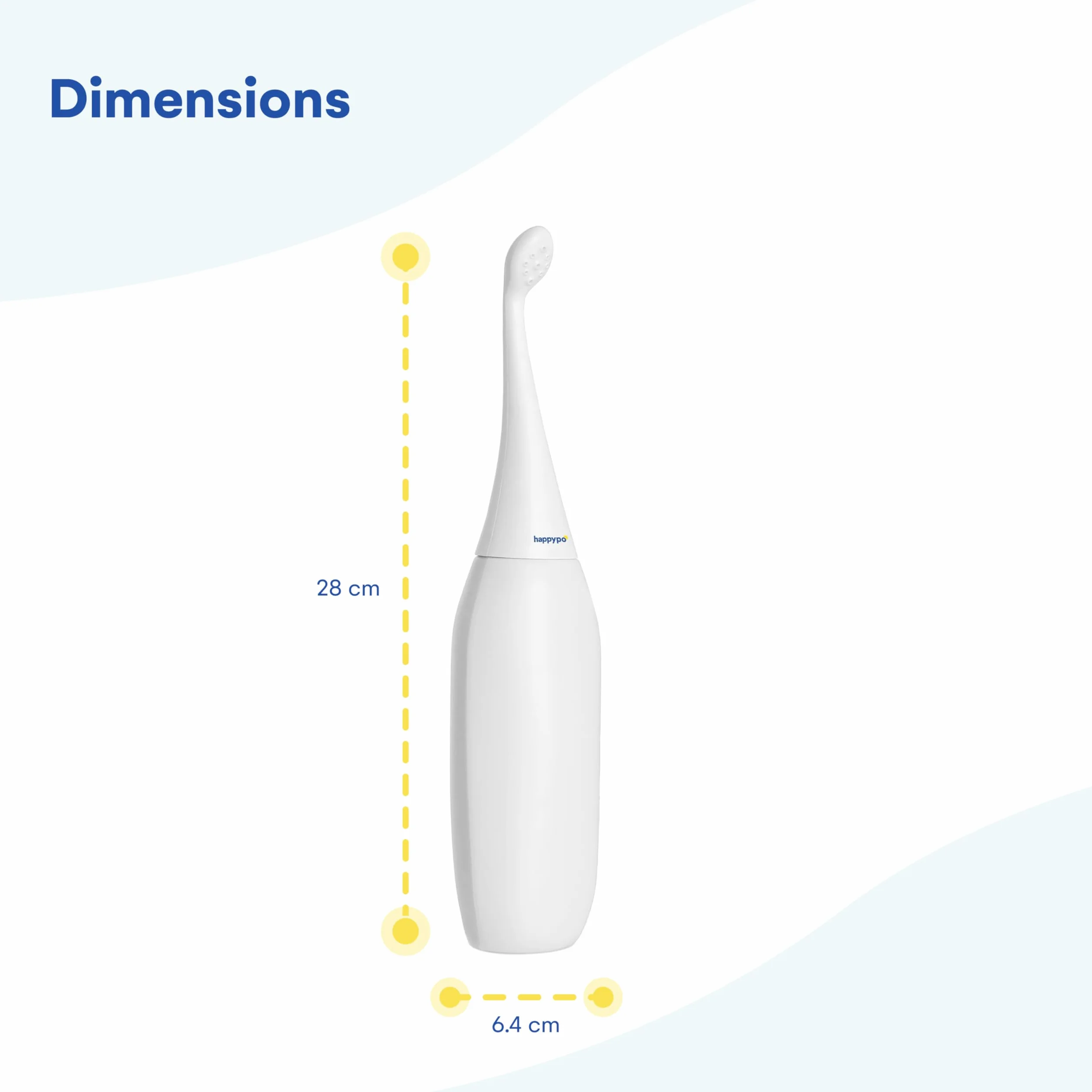 Happypo Po Shower 2.0 mobilny bidet podróżny intymny prysznic biały Easy-Bidet