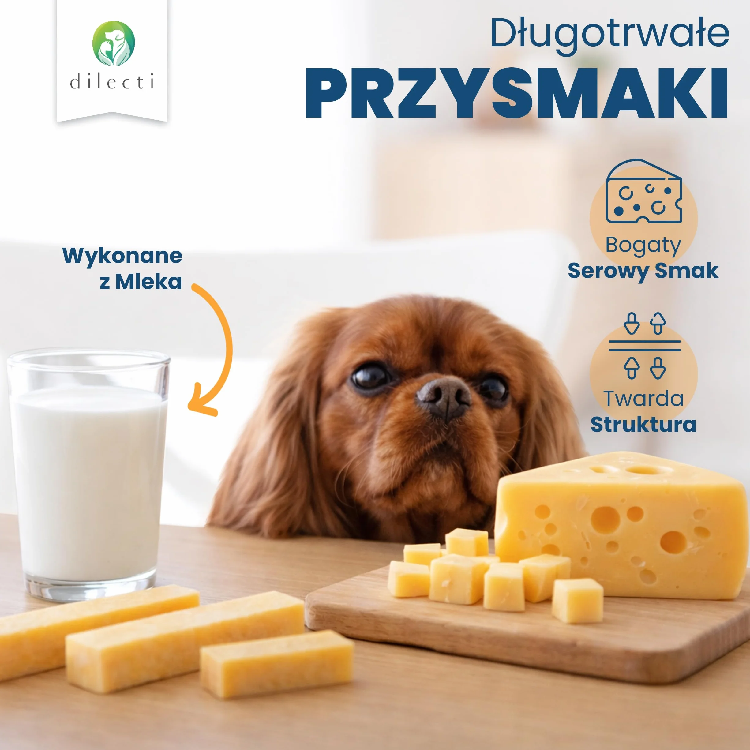 Naturalne Gryzaki dla Psów | Długotrwała Kość Serowa do Pielęgnacji Zębów | Bezzbożowe Przysmaki Dentystyczne dla Psów (Rozmiar S, zestaw 5 szt.)