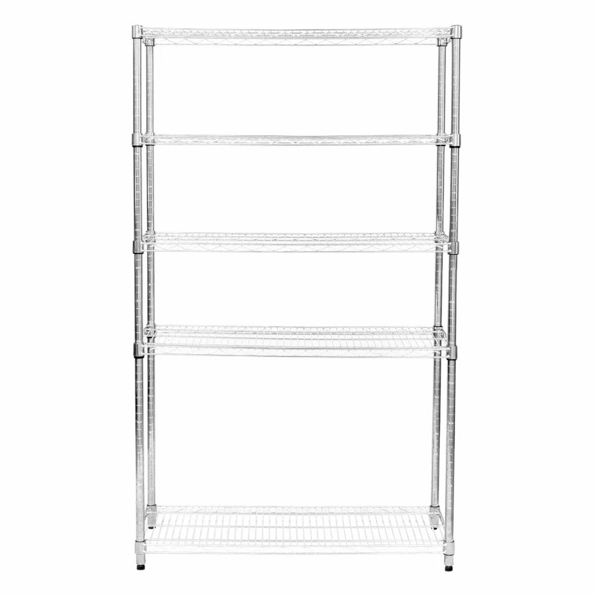 Półka druciana metalowa 1000 kg 45x120x180 cm srebrny chrom