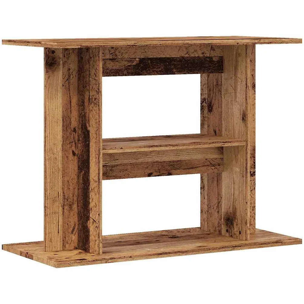 vidaXL Stojak pod akwarium Stare drewno 80x35x60 cm Drewno konstrukcyjne