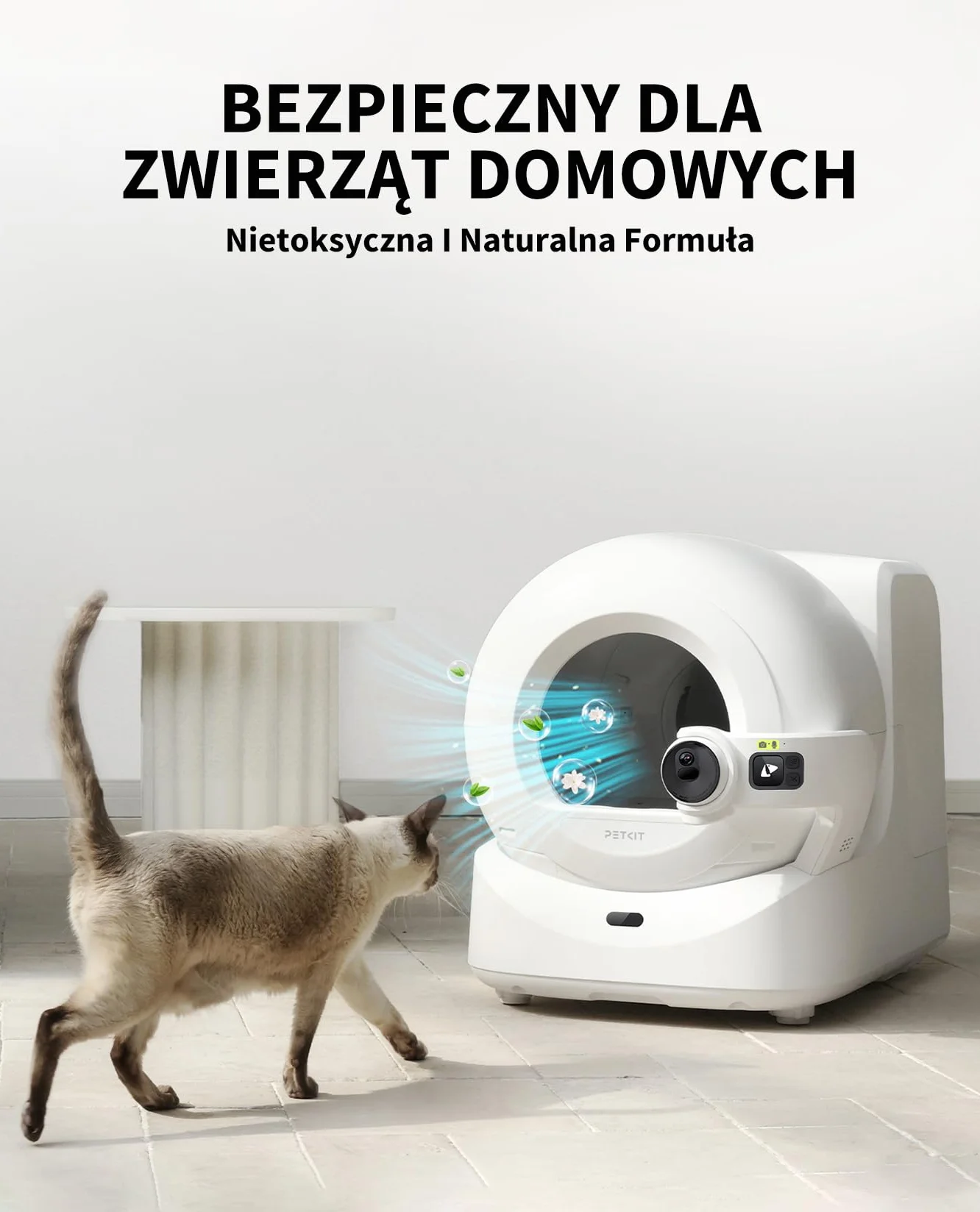 PETKIT N60 Eliminator Zapachów Zwierząt Domowych do Samoczyszcząca Kuweta dla Kota PUROBOT ULTRA i PUROBOT MAX PRO 2, Skuteczna Eliminacja Zapachów, Długotrwała, Naturalna Formuła (Zestaw 3 Szt.)