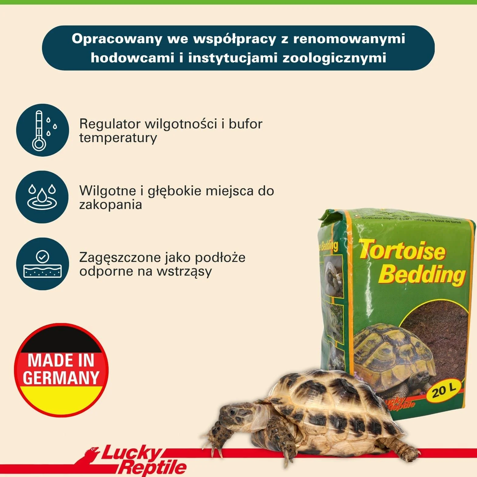 Lucky Reptile 65131 Ziemia dla Gadów i Płazów, 20 l