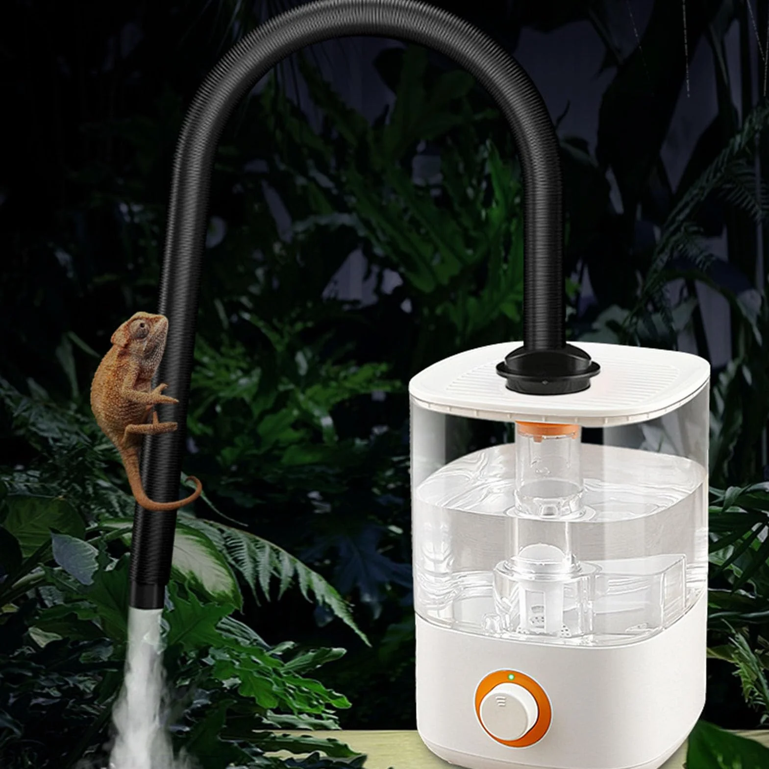Terraria Zamgławiacze dla Gadów Nawilżacz Maszyna do Wytwarzania Mgły Mister 2,5 L Widoczny Duży Plastikowy Regulowany System Zamgławiania Idealny do Paludarium Wiwarium Gady