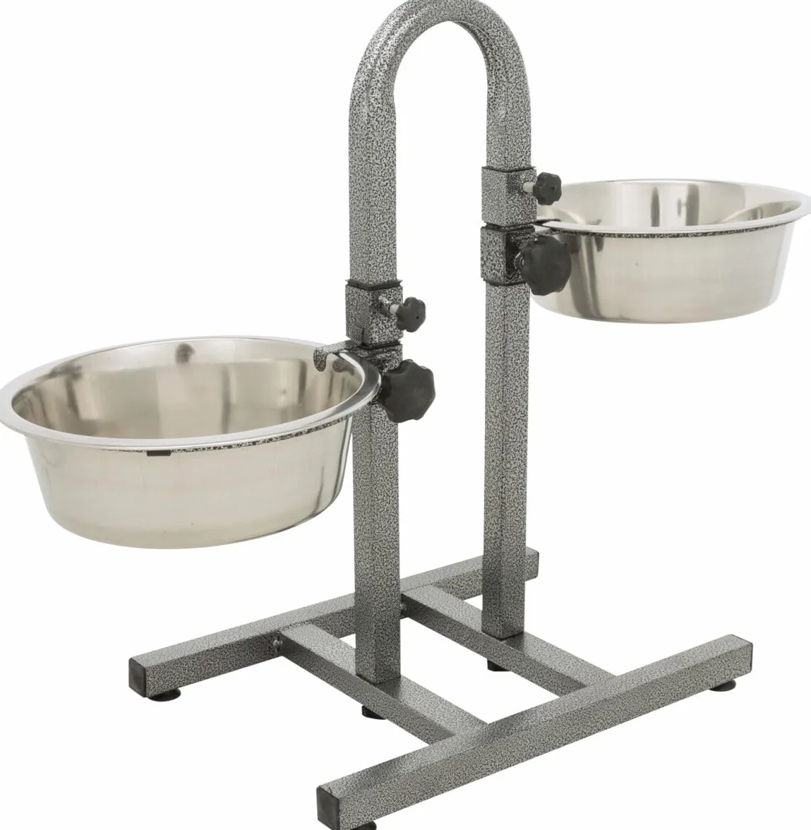 Trixie 2497 Barek dla psów, oddzielnie z regulacją wysokości, 2 x 2,8 l/ø 24 cm