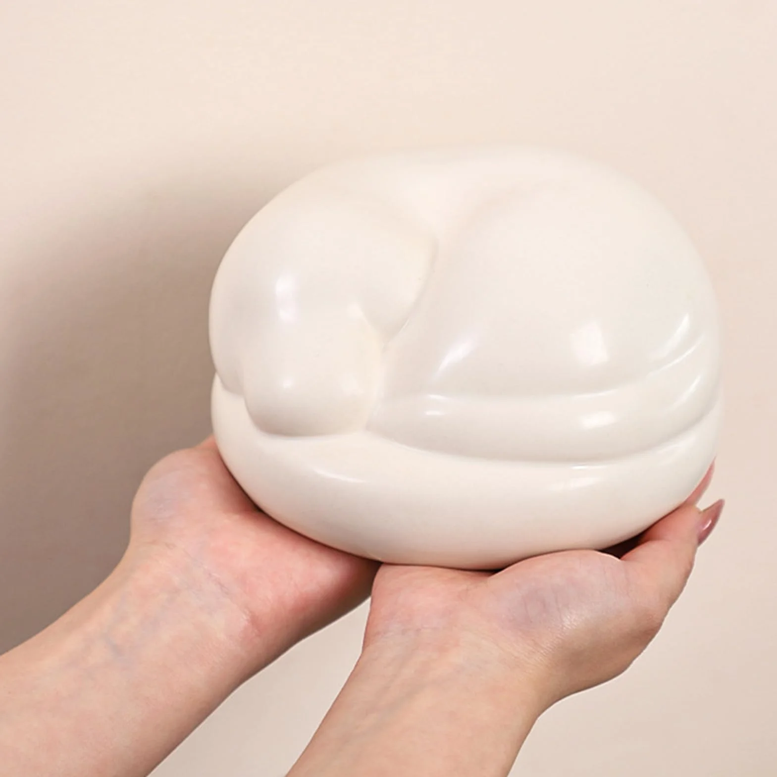 Urna kremacyjna dla zwierząt domowych, duża pojemność ceramiczna, urna pamiątkowa na prochy kota lub, odpowiednia na biurko, do salonu, sypialni, szafki nocnej, mieszkania, kominka