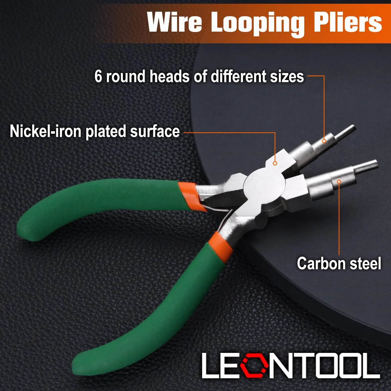 LEONTOOL Szczypce do gięcia drutu 6 w 1, od 3 mm do 10 mm, szczypce do tworzenia biżuterii