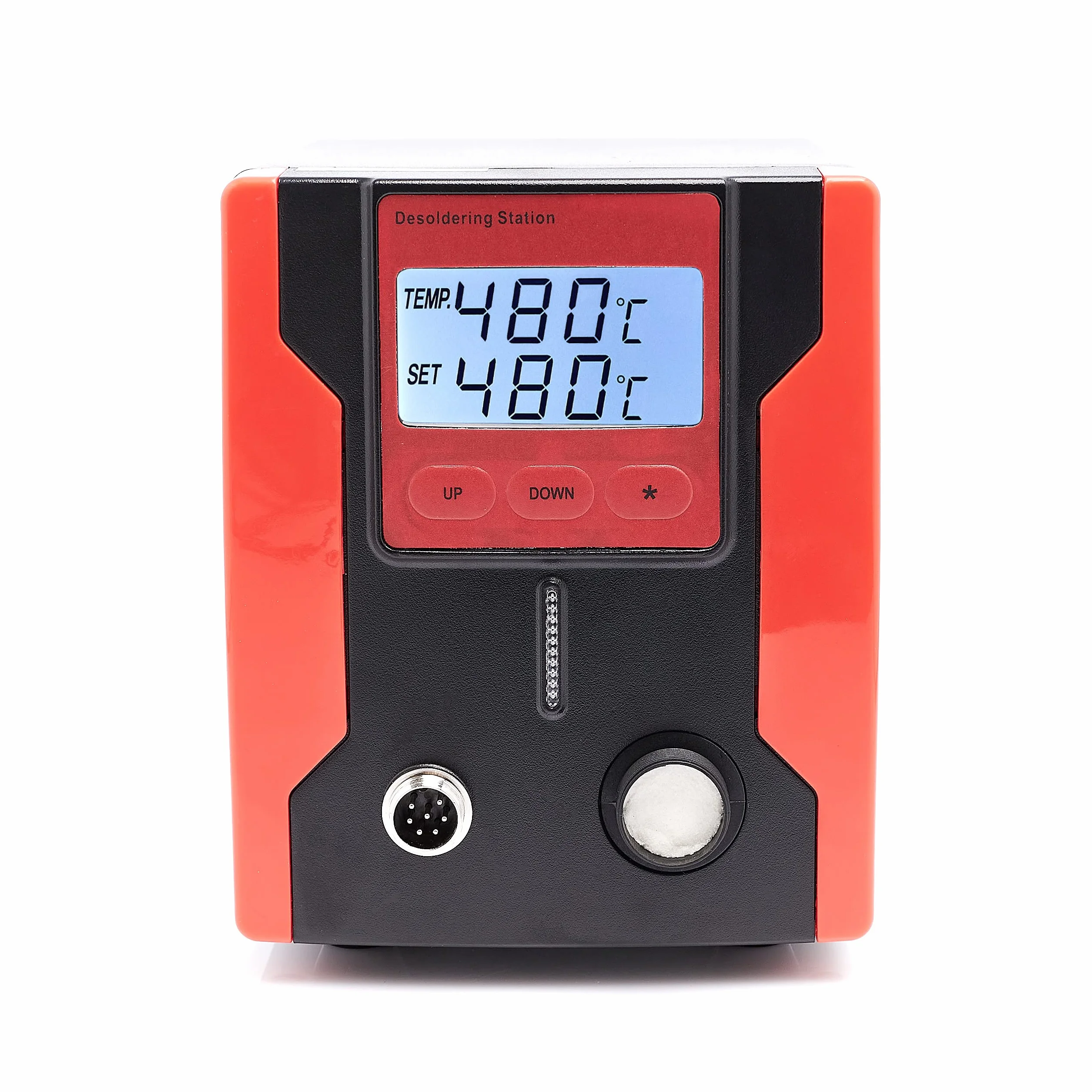 Stacja rozlutownicza ZD-8915 Czerwona Funkcją sleep 90W Odsysacz Cyny Regulacja temperatury 160-480C Wyświetlacz LCD