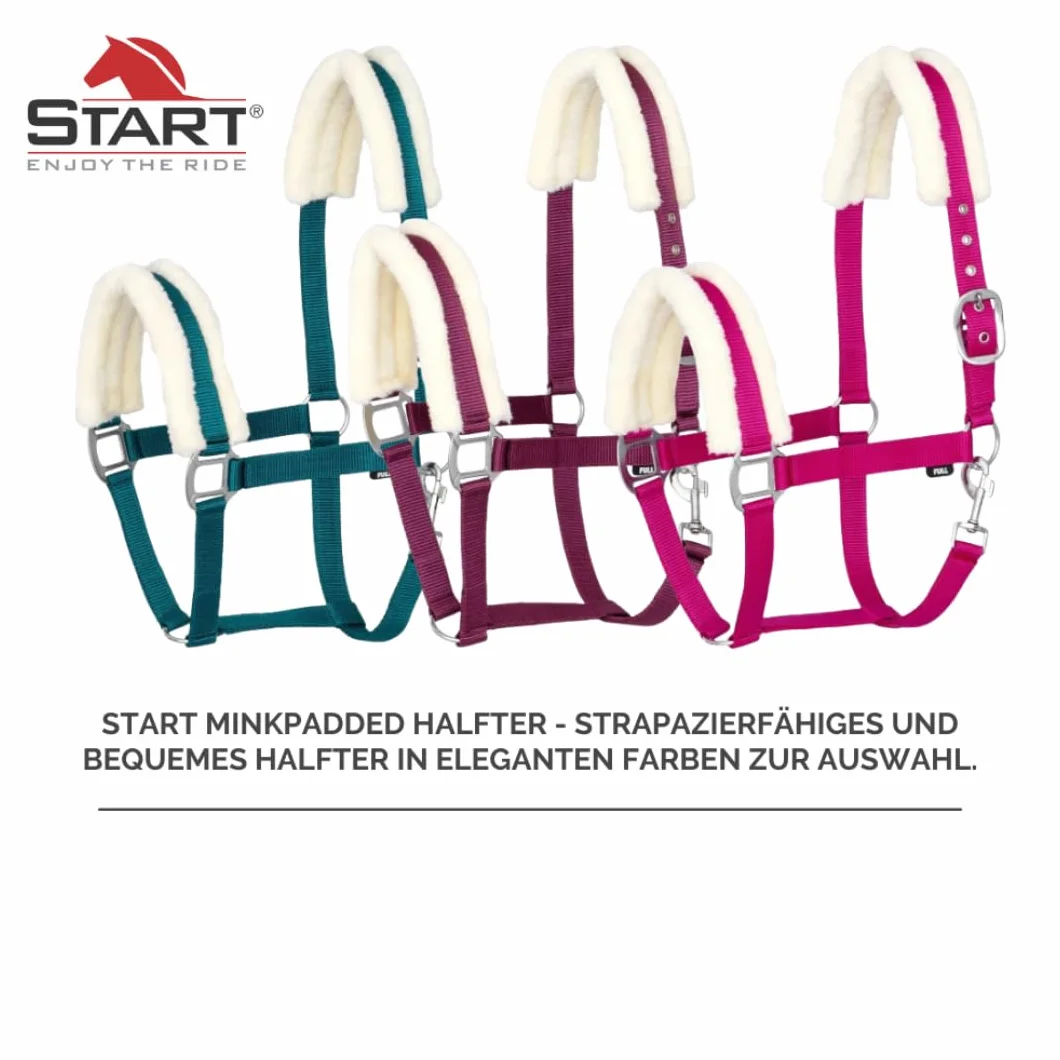 Kantar dla konia START MinkPadded (Bordowy, Full)