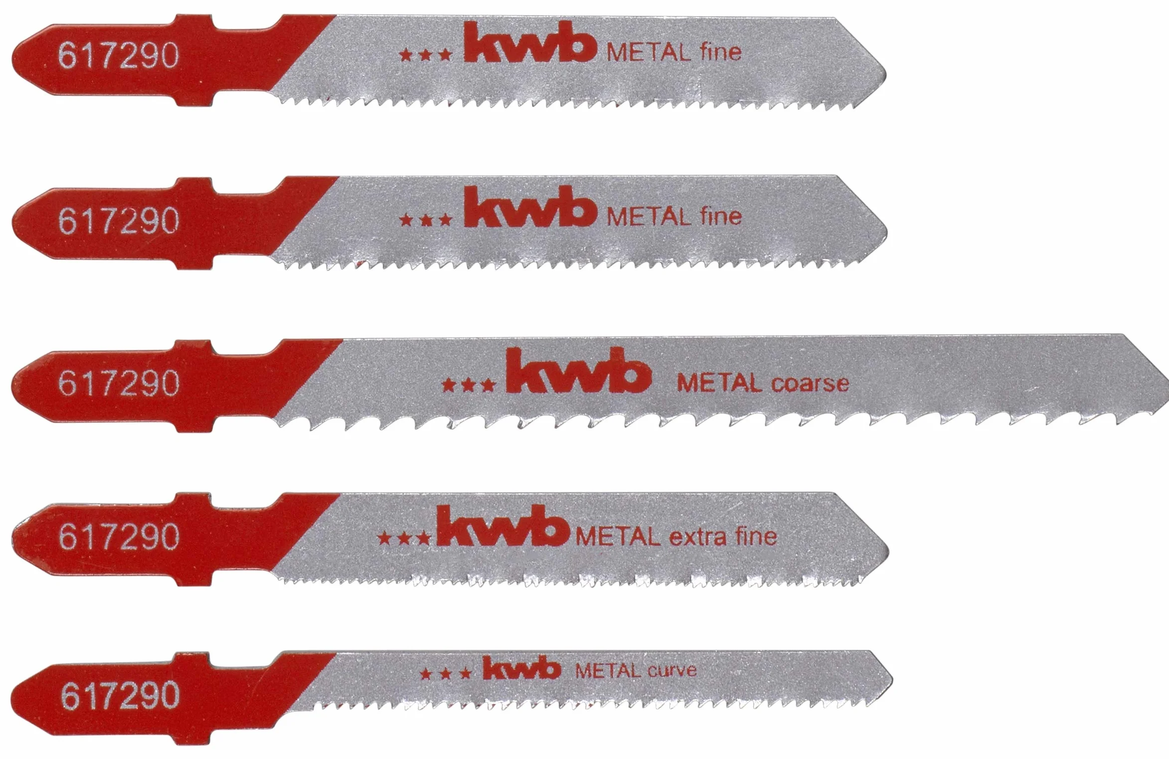 kwb 5-częściowy zestaw brzeszczotów do metalu HSS T S-20
