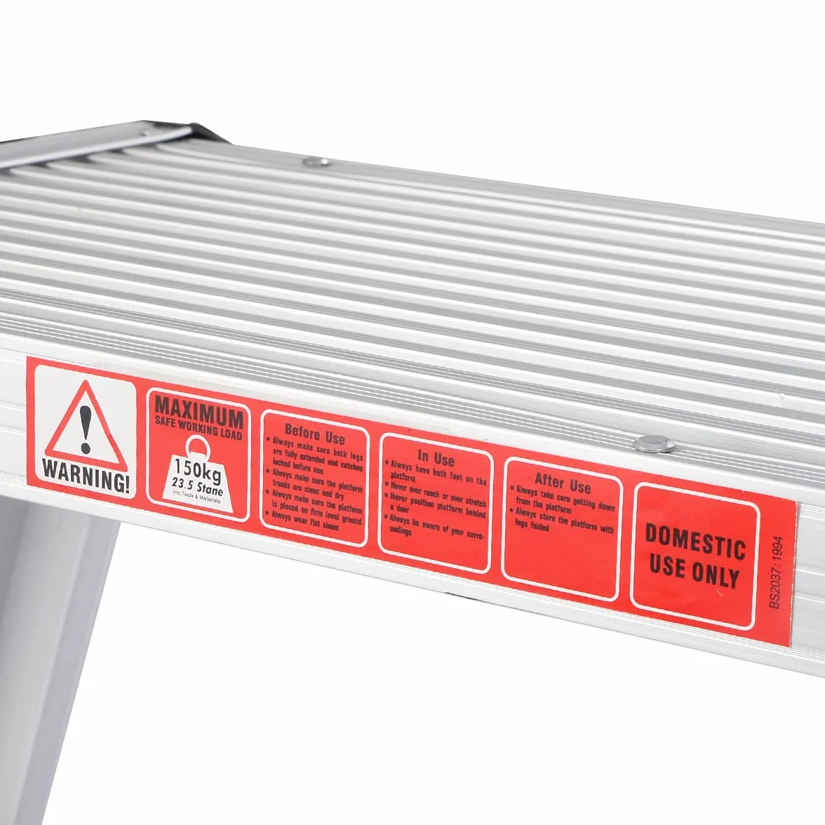 COSTWAY Aluminiowa platforma robocza składany stół warsztatowy 150 kg z matami antypoślizgowymi