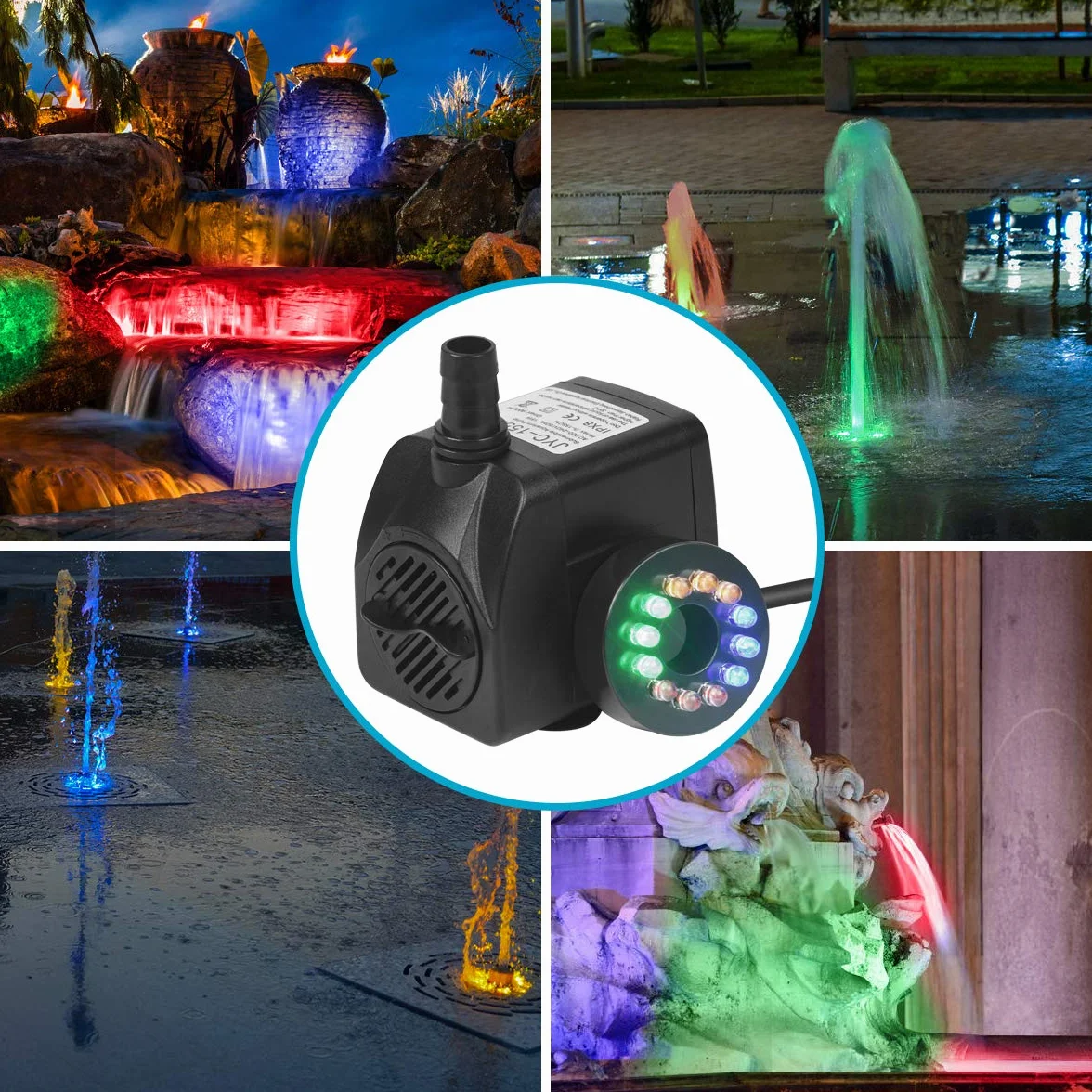 flintronic Pompa wodna LED 15W 1,5m 12 diod 4 kolory 2 dysze