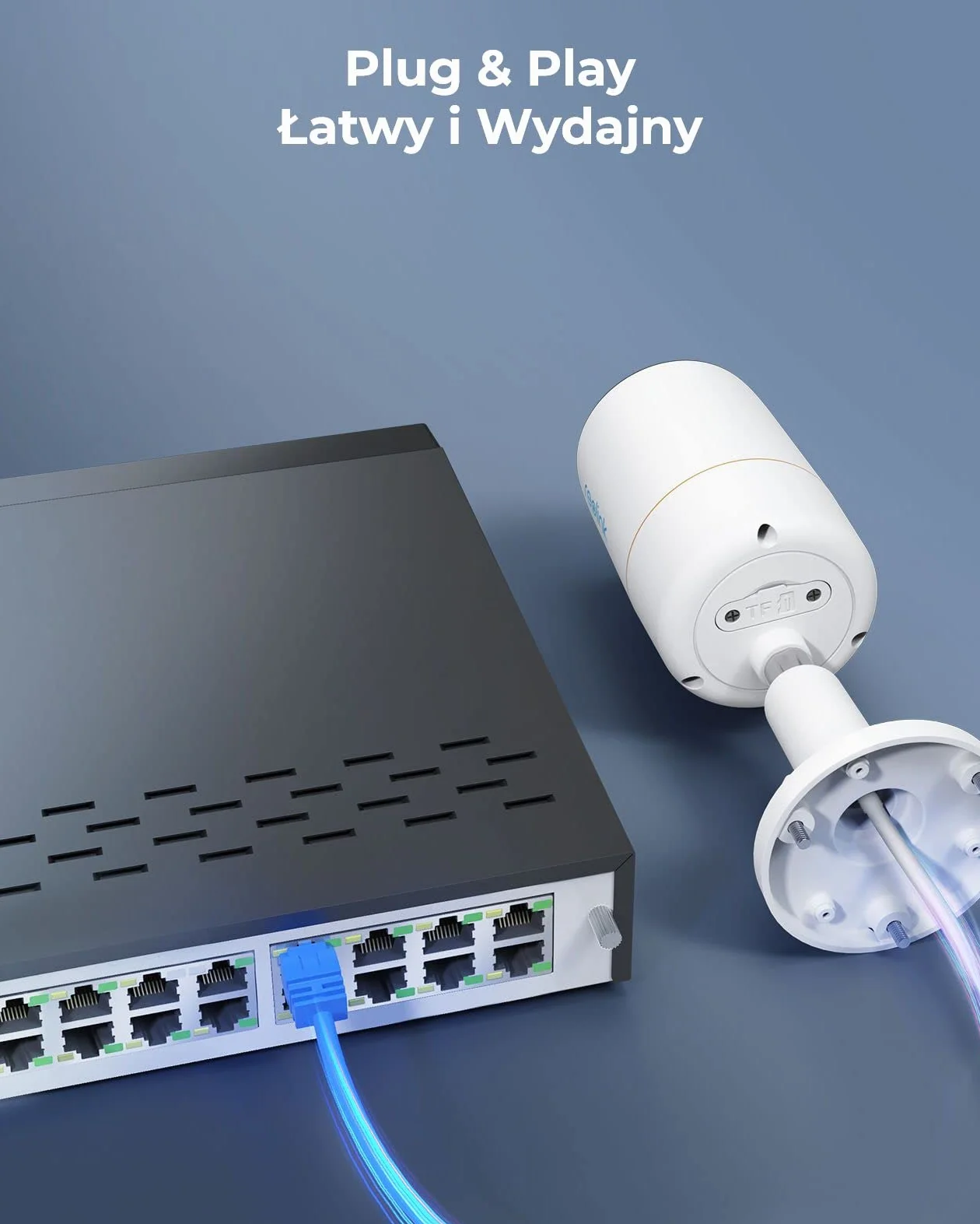 Reolink 12MP PoE Camera System 8szt H.265 Kuloodporne Kamery zewnętrzne Detekcja osób/pojazdów 16CH NVR 4TB HDD RLK16-1200B8-A