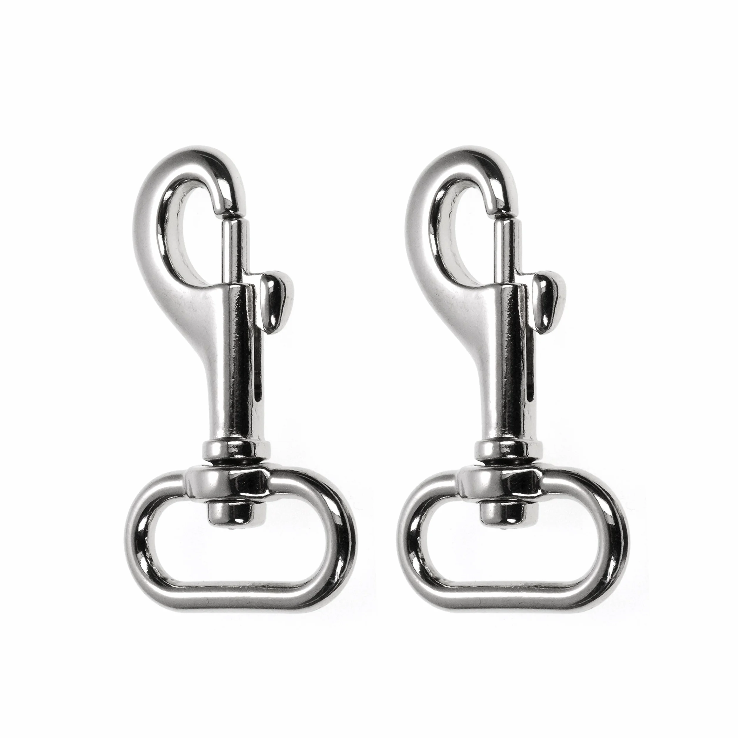 Ganzoo haczyki karabińczyk z przegubem obrotowym do smyczy i obroży psa, stal stopowa, czarny, długość 58 mm, oczko 27 mm, 2 szt., do Paracord 550, głowica zatrzaskowa