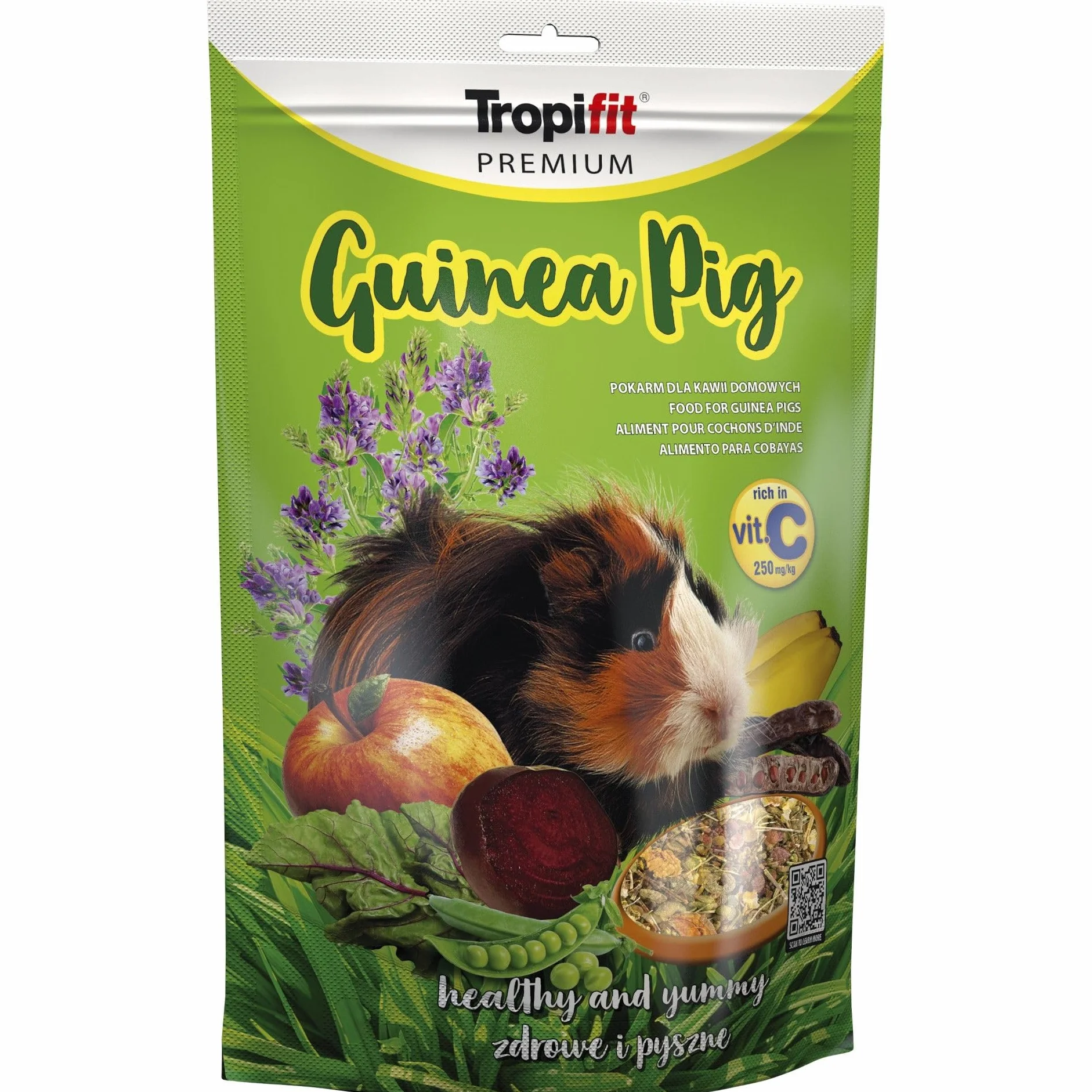 GUINEA PIG- Pełnowartościowy pokarm dla kawii domowych, świnek morskich 500G