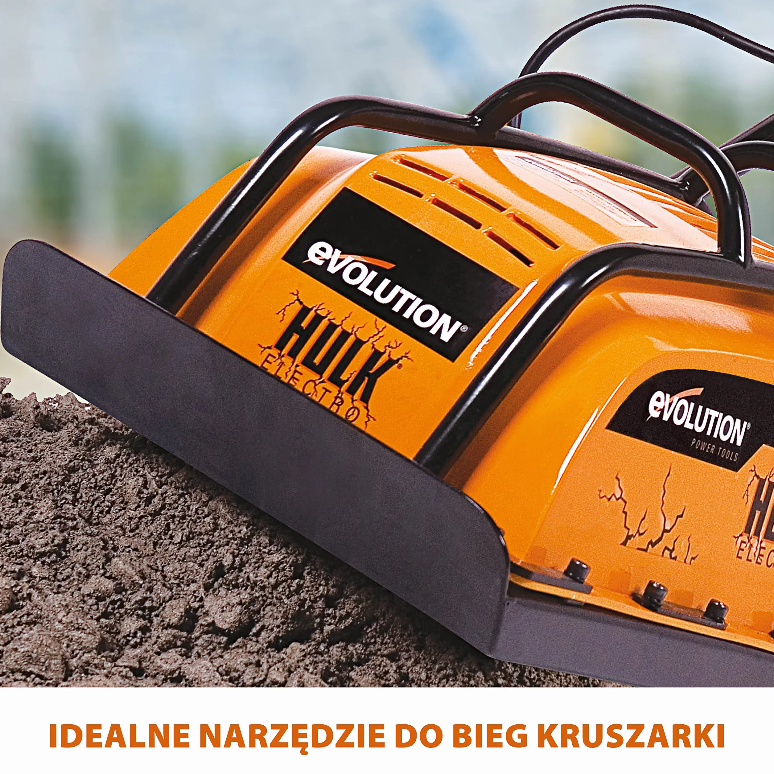 Evolution Power Tools Hulk Zagęszczarka 130 W 230 V Pomarańczowy Czarny