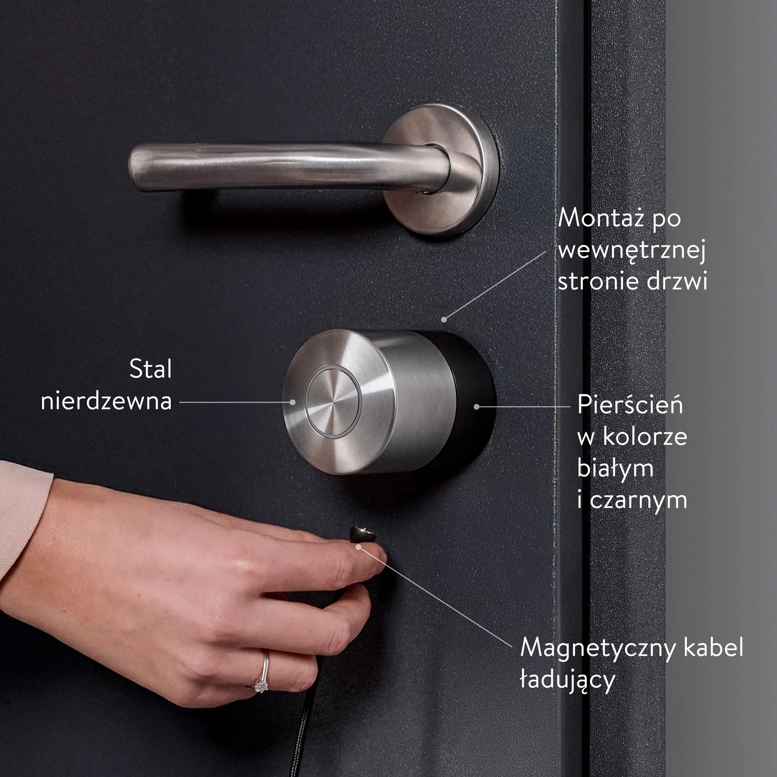 Inteligentny zamek Nuki Smart Lock Pro Wi-Fi Bluetooth Thread Akumulator