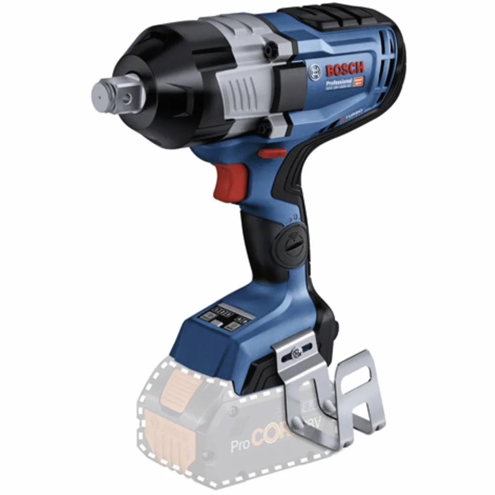 Bosch Professional: akumulatorowy klucz udarowy BITURBO GDS 18V-1600 HC (3/4", wysoki moment obr., moment dokręcający 1 600 Nm i moment zrywający 2 200 Nm, zaczep do drabiny, bez akum. i ładowarki)