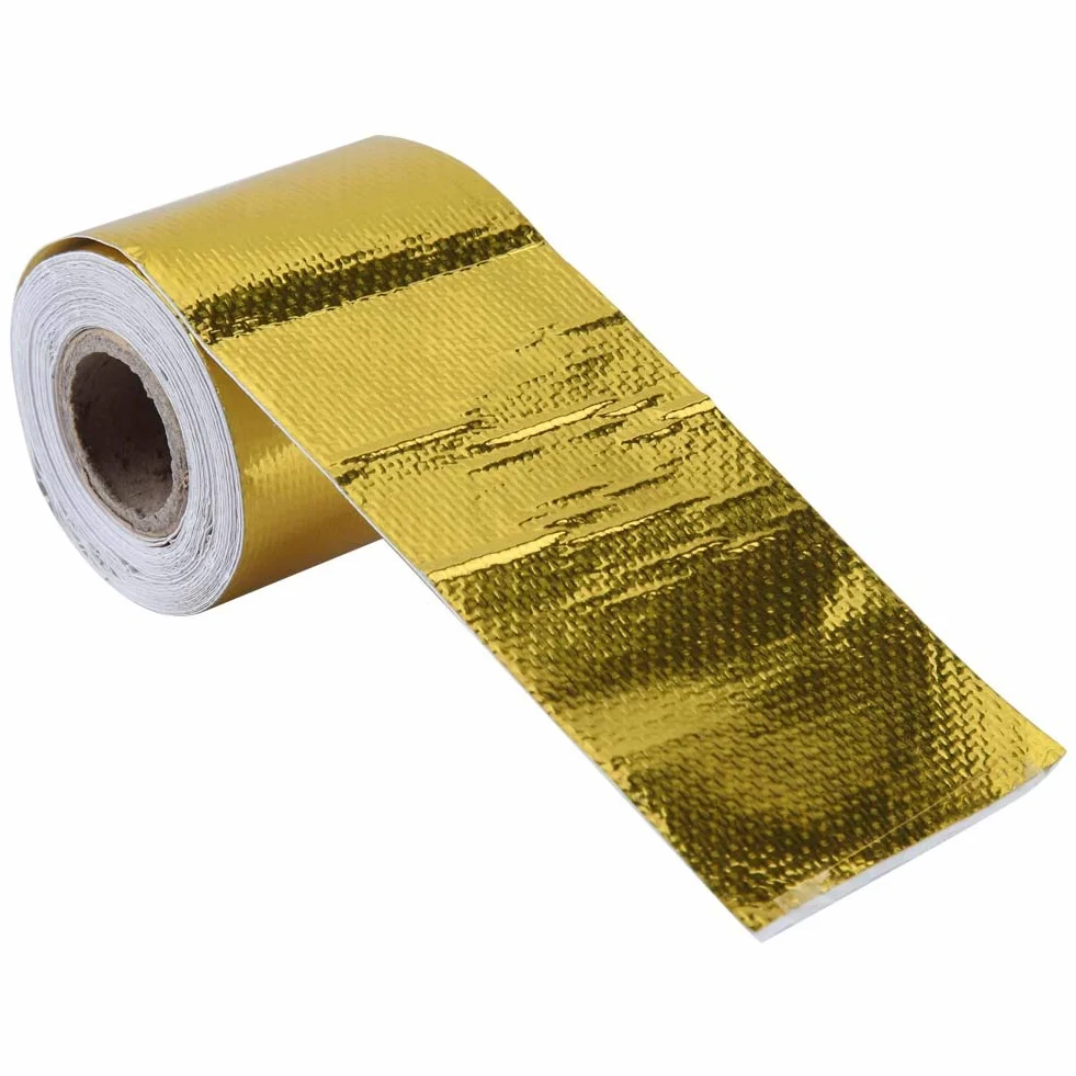 Taśma termoizolacyjna ognioodporna folia aluminiowa 5m x 5cm izolacja cieplna